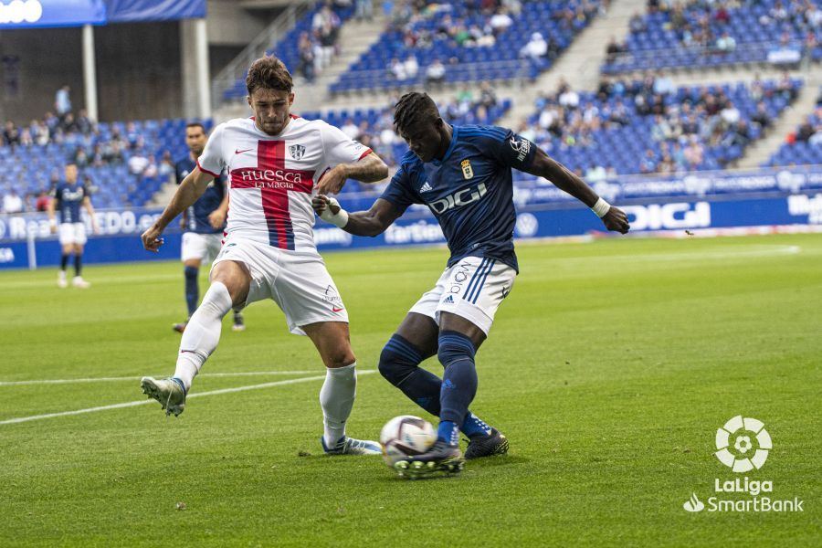 Imágenes del partido Oviedo Huesca. Foto La Liga 