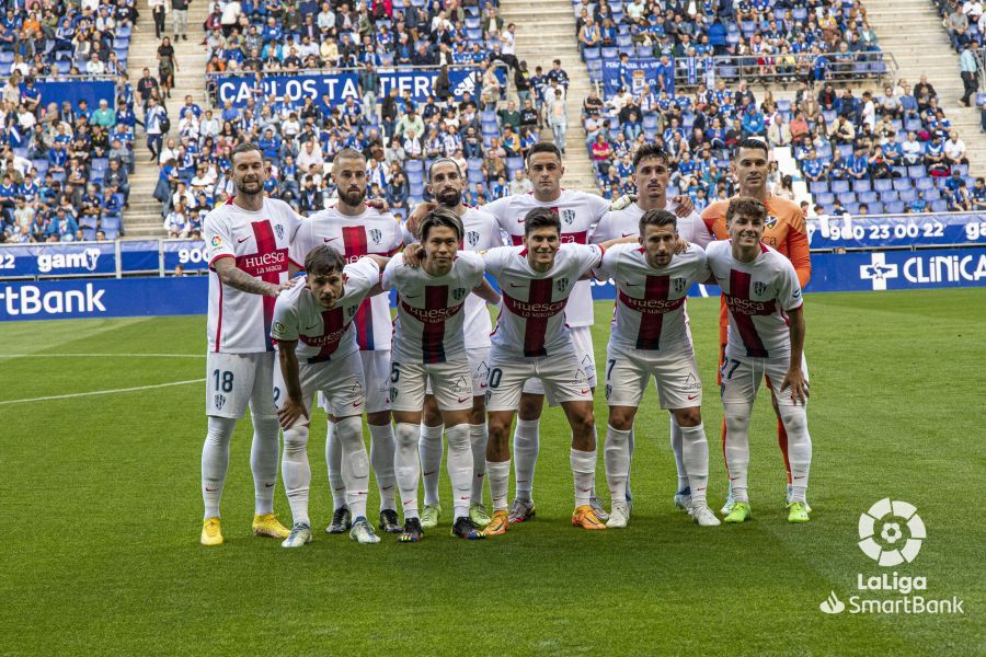 Imágenes del partido Oviedo Huesca. Foto La Liga 