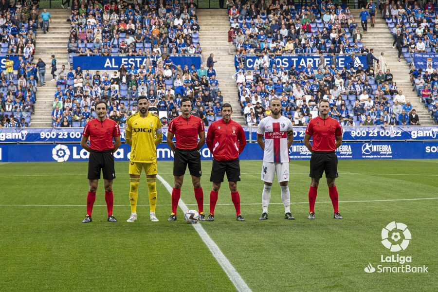 Imágenes del partido Oviedo Huesca. Foto La Liga 