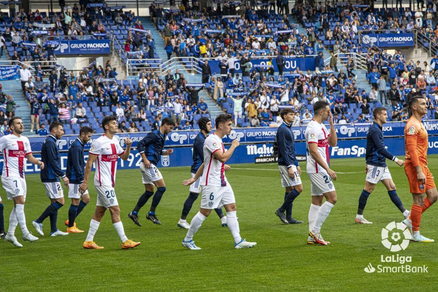 Imágenes del partido Oviedo Huesca. Foto La Liga 