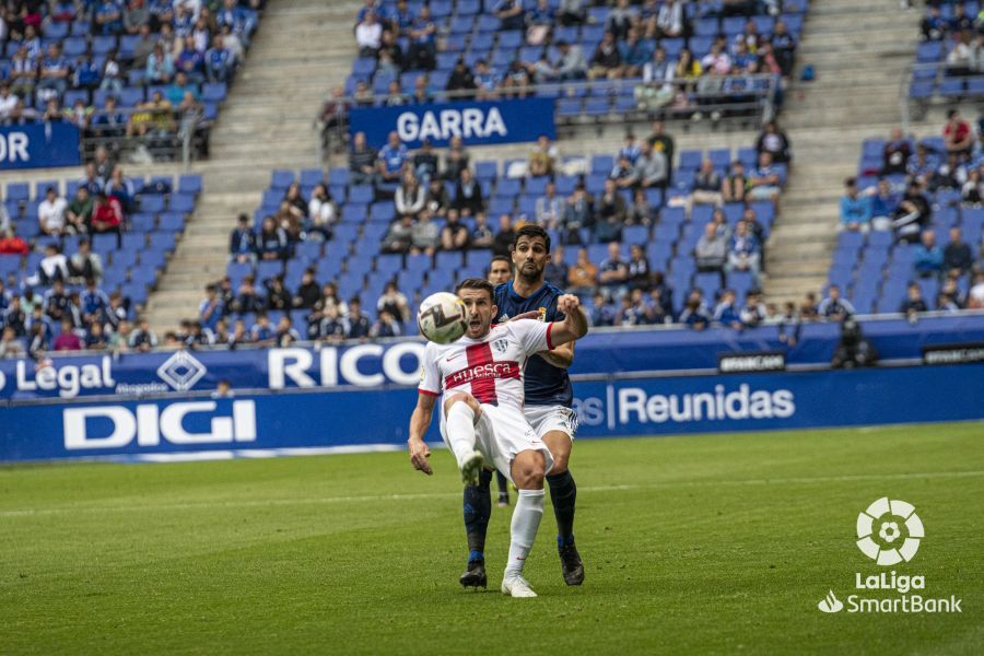 Imágenes del partido entre el Oviedo y el  Huesca. Foto La Liga