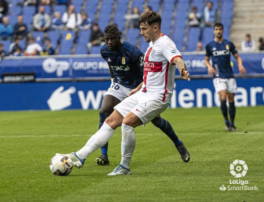 Imágenes del partido entre el Oviedo y el  Huesca. Foto La Liga