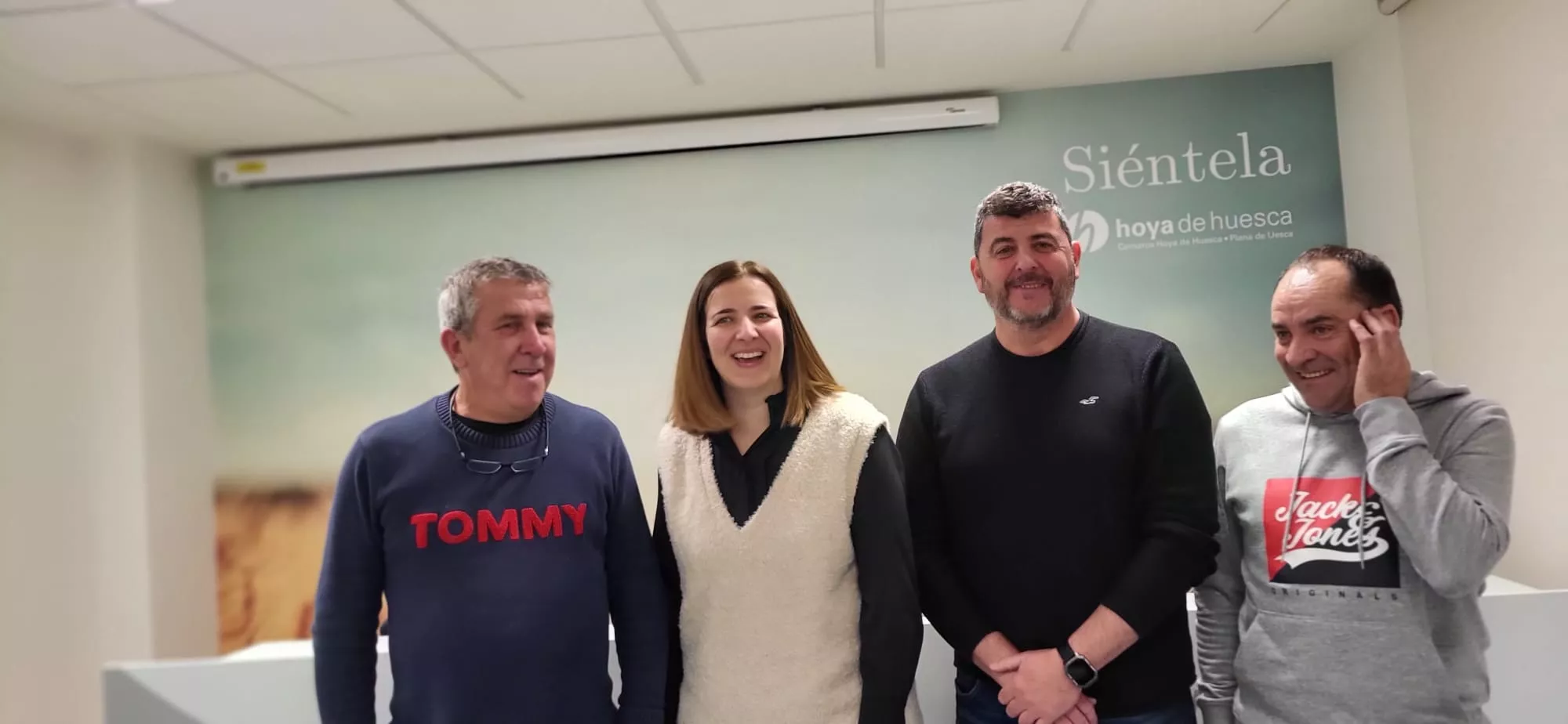 Eulogio Borderías, Mónica Soler, Pablo Vallés y Daniel Reula han presentado las actividades en el Centro de Interpretación de la Alberca de Alboré.