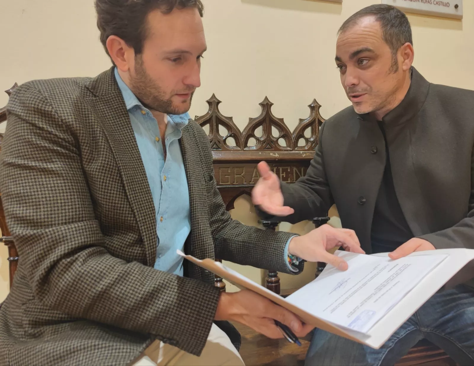 Isaac Claver y Carlos Sampériz