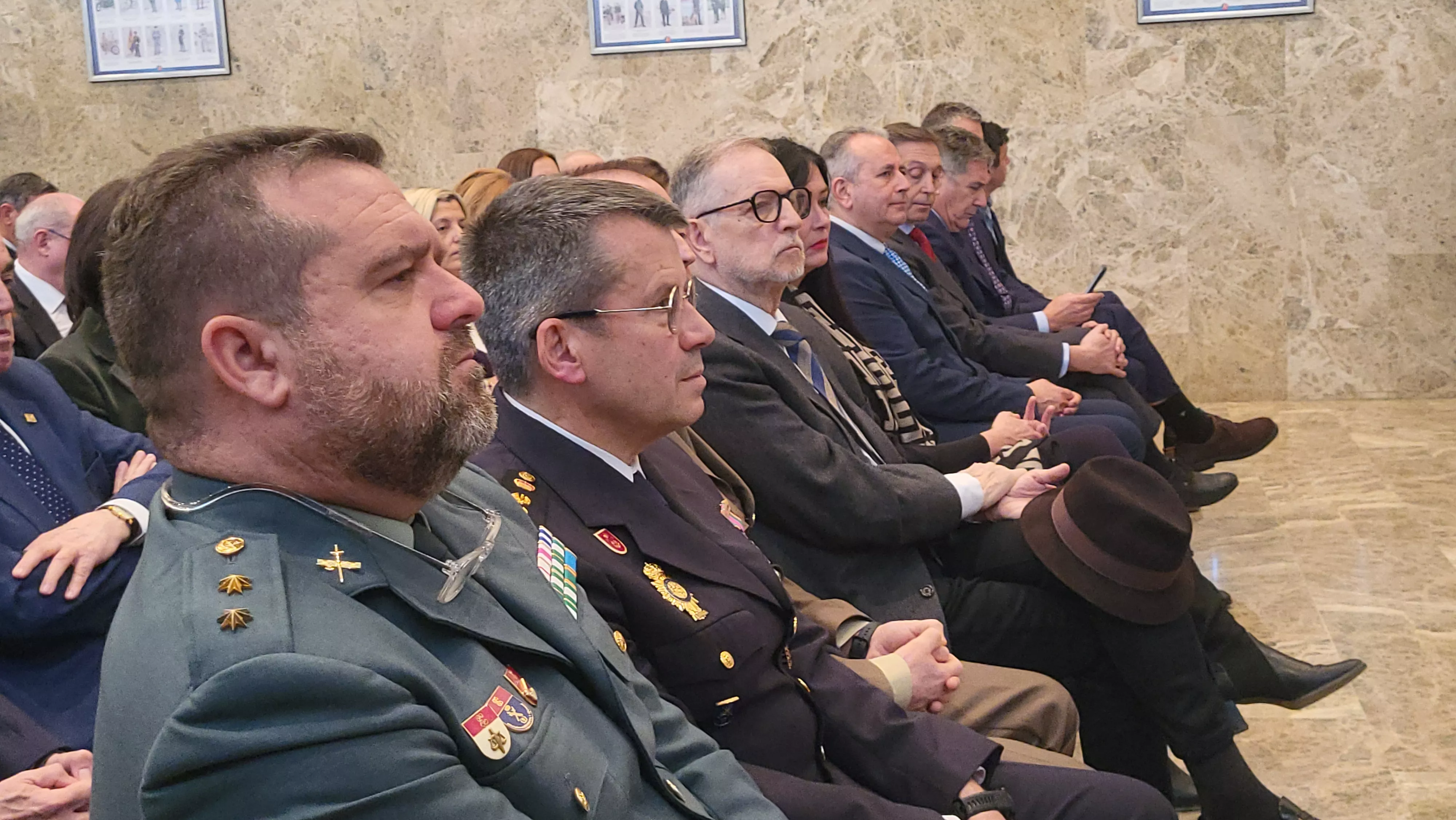 Acto institucional en la Comisaría de Policía de Huesca. Foto Mercedes Manterola