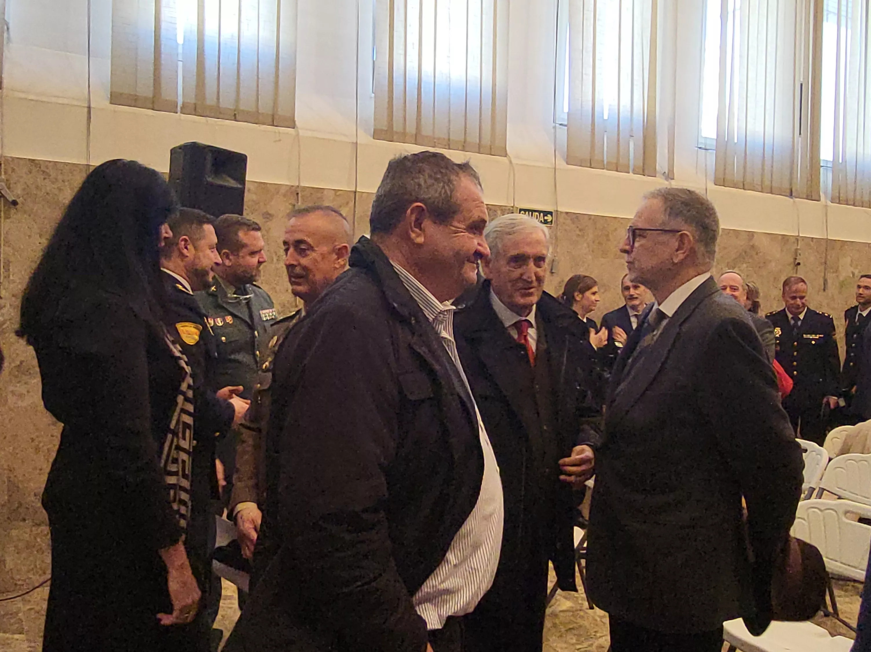 Acto institucional en la Comisaría de Policía de Huesca. Foto Mercedes Manterola