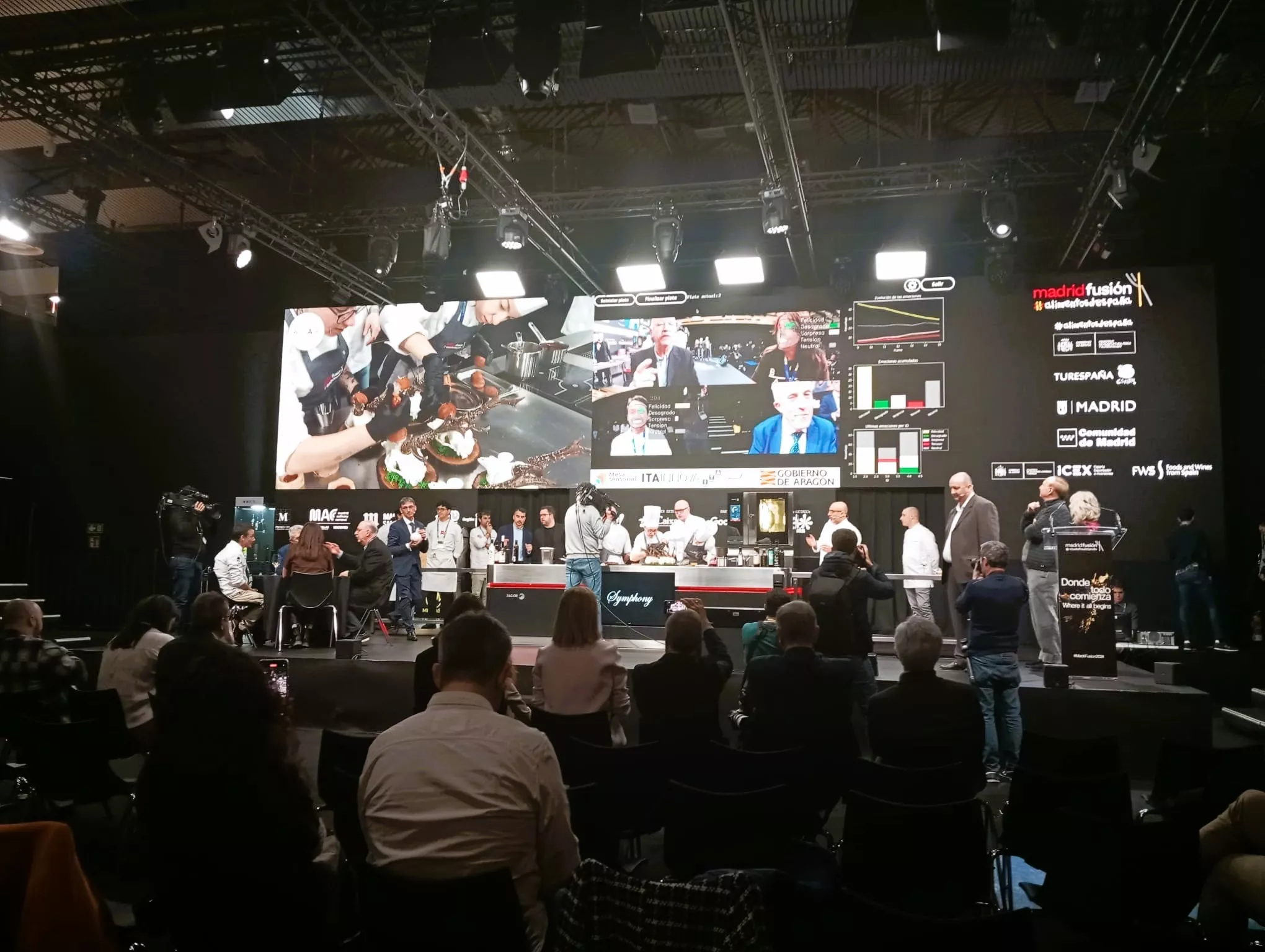 Mesa sensorial en Madrid Fusión 2024