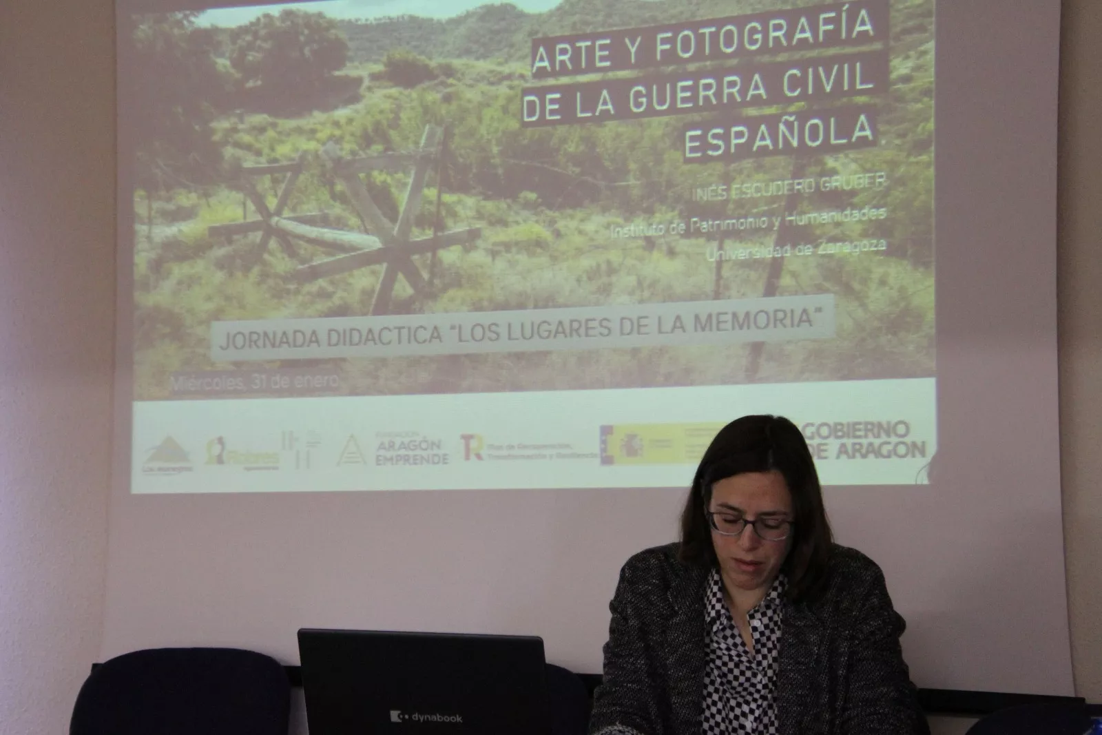 Jornada 'Didáctica de los lugares de memoria' celebrada en Robres.