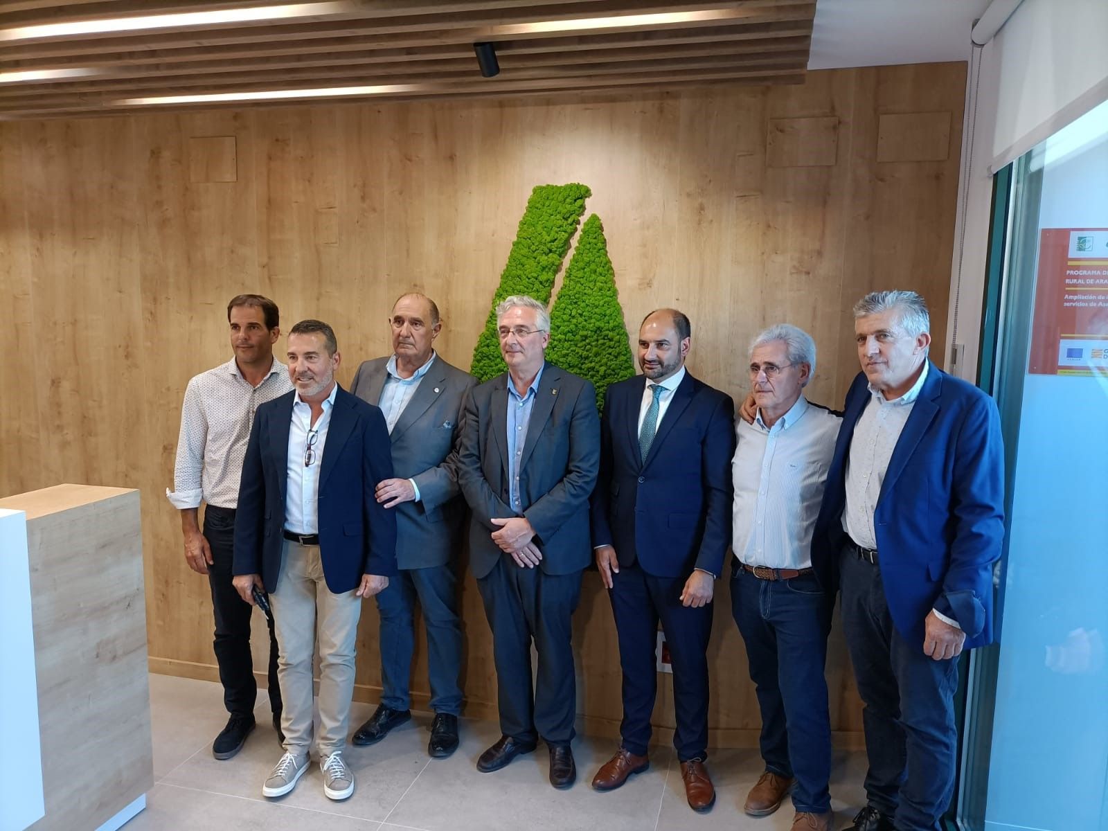 Los representantes de Asaja, con Joaquín Olona y Fernando Torres