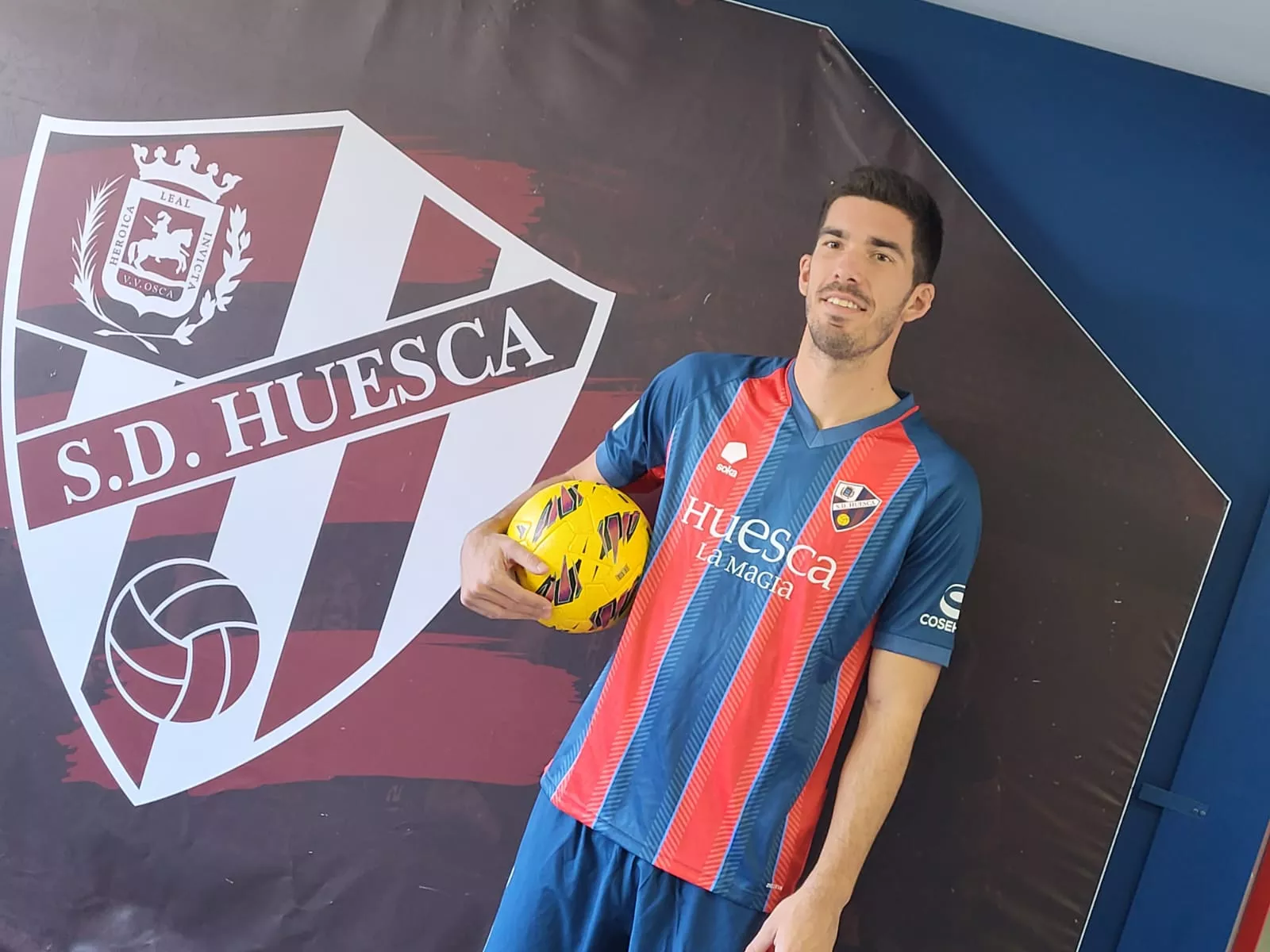 Carlos Gutiérrez, fichaje del Huesca del pasado invierno. Foto: A. Mora Carlos Gutiérrez, fichaje del Huesca del pasado invierno. Foto: A. Mora