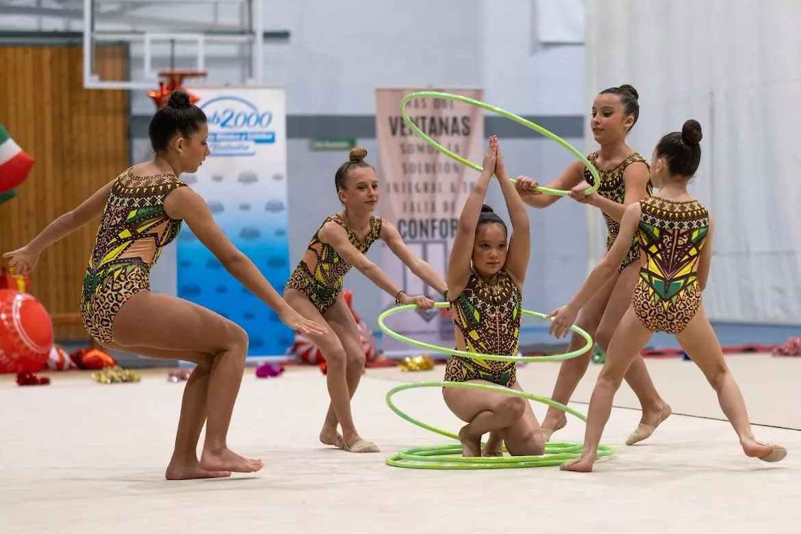 Gimnastas del Club 2000 Barbastro.