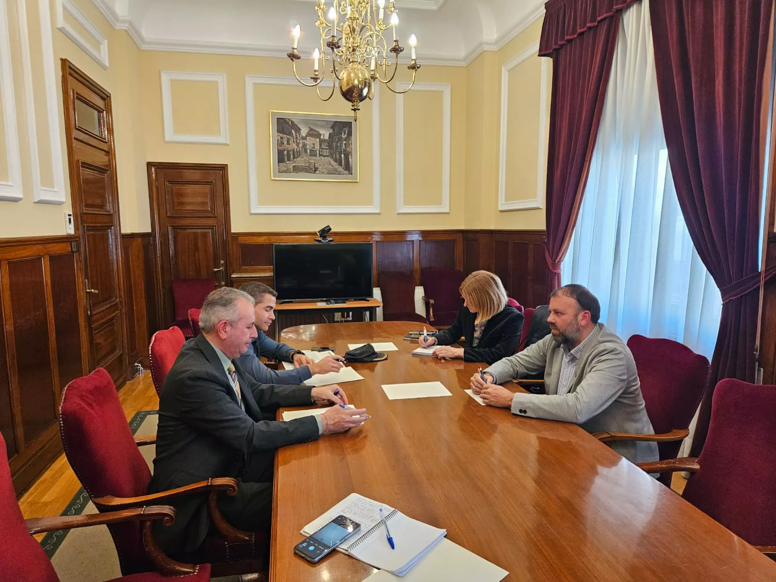 Reunión para la coordinación de actuaciones de seguridad en la comarca de Los Monegros.