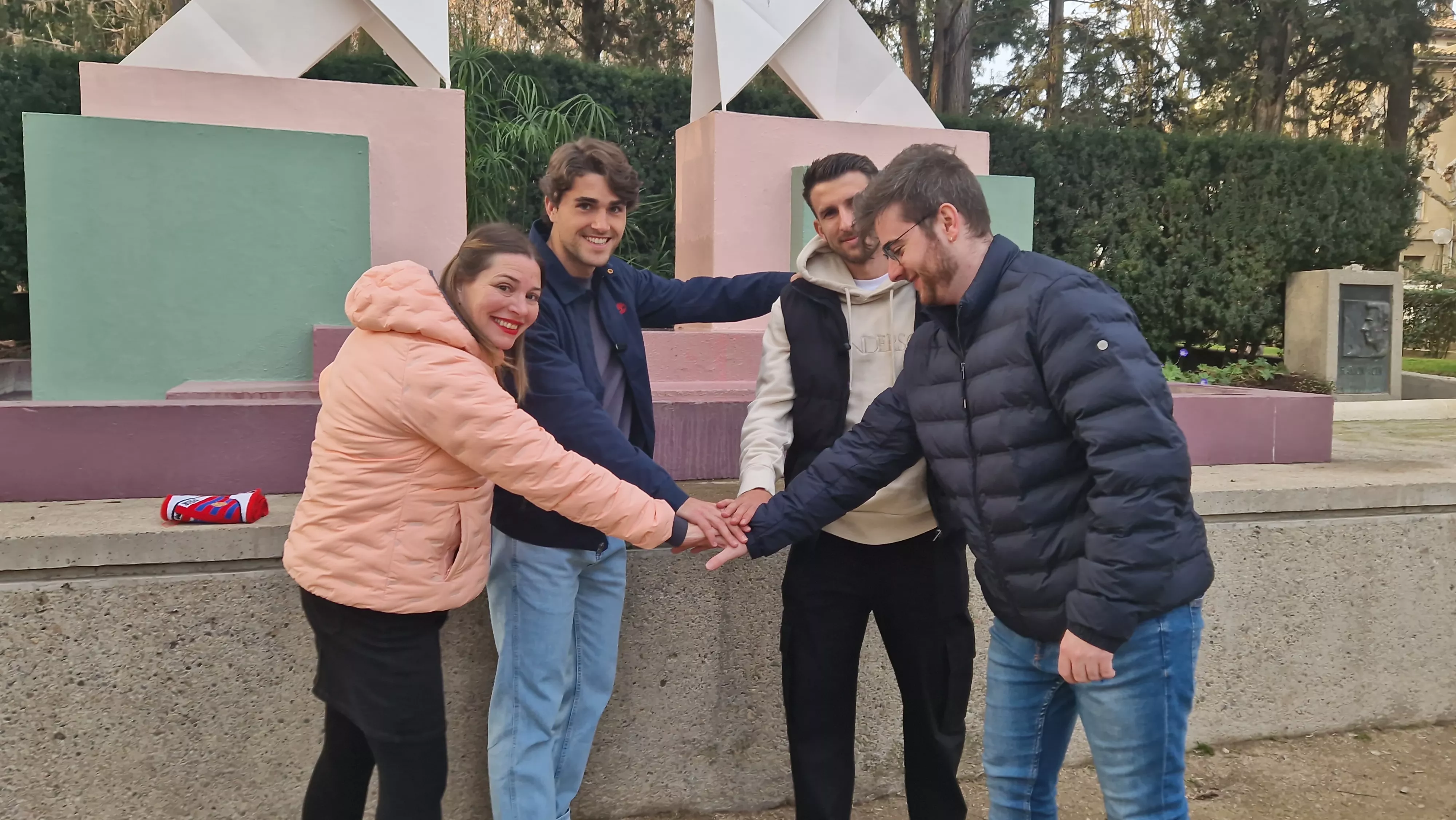 Alexa García, Javi Martínez, Gerard Valentín y Adrián Paraíso. Foto Myriam Martínez