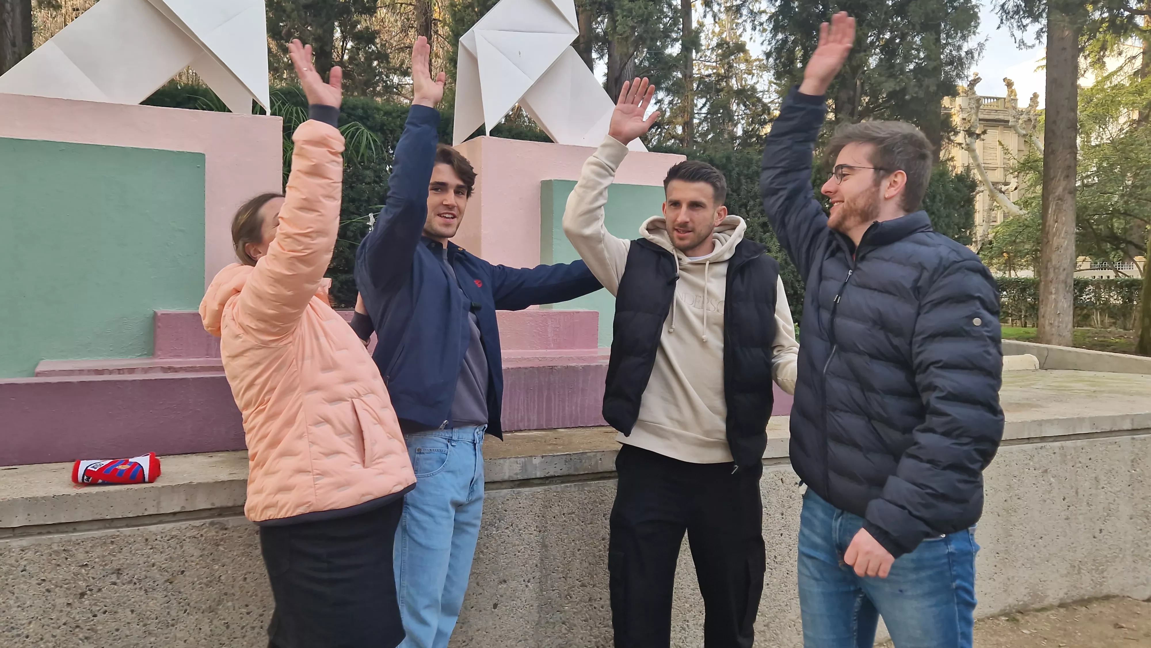 Alexa García, Javi Martínez, Gerard Valentín y Adrián Paraíso. Foto Myriam Martínez