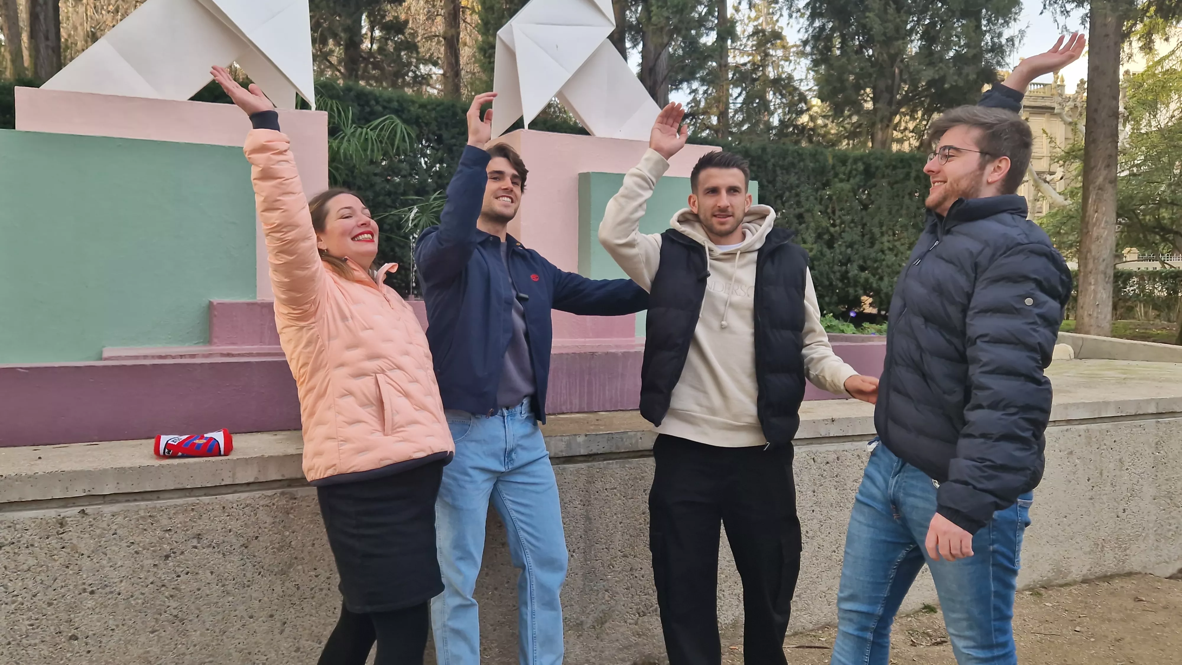 Alexa García, Javi Martínez, Gerard Valentín y Adrián Paraíso. Foto Myriam Martínez