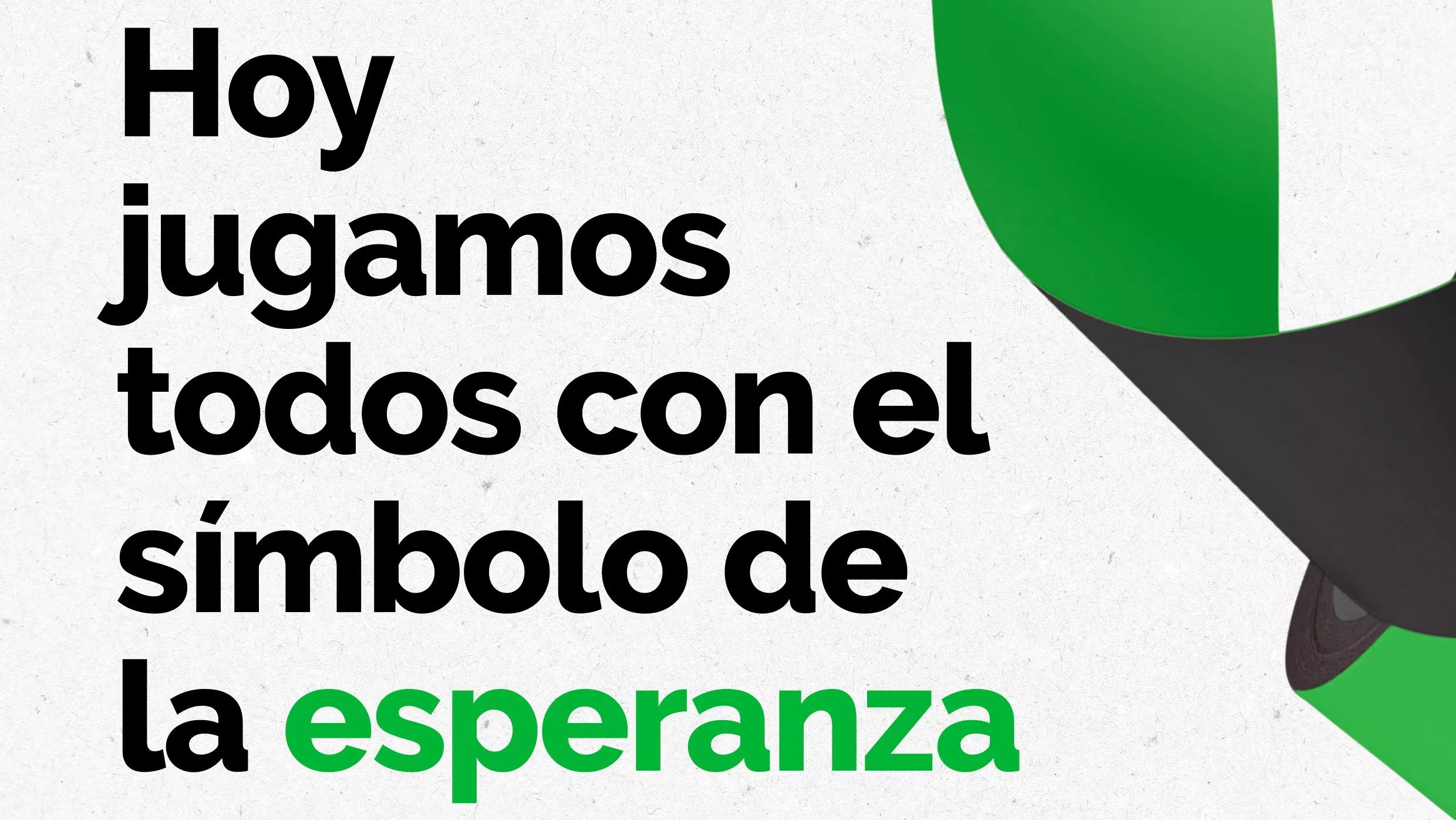 Todos los jugadores saltarán al campo luciendo un símbolo de apoyo 'Brazaletes de esperanza'.