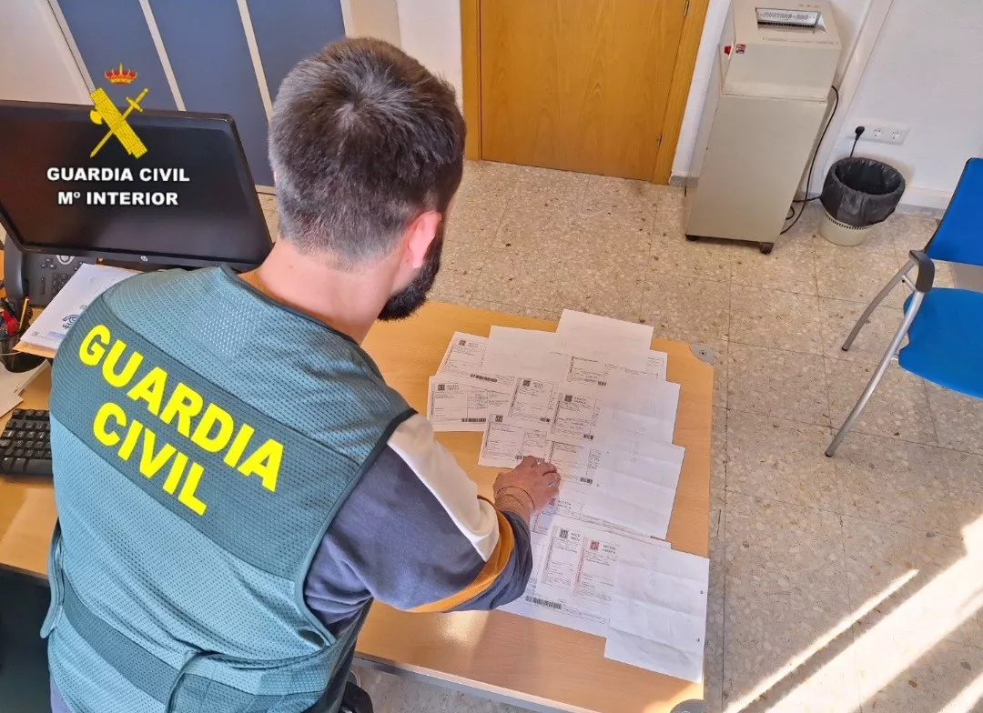 Foto de las recetas falsificadas