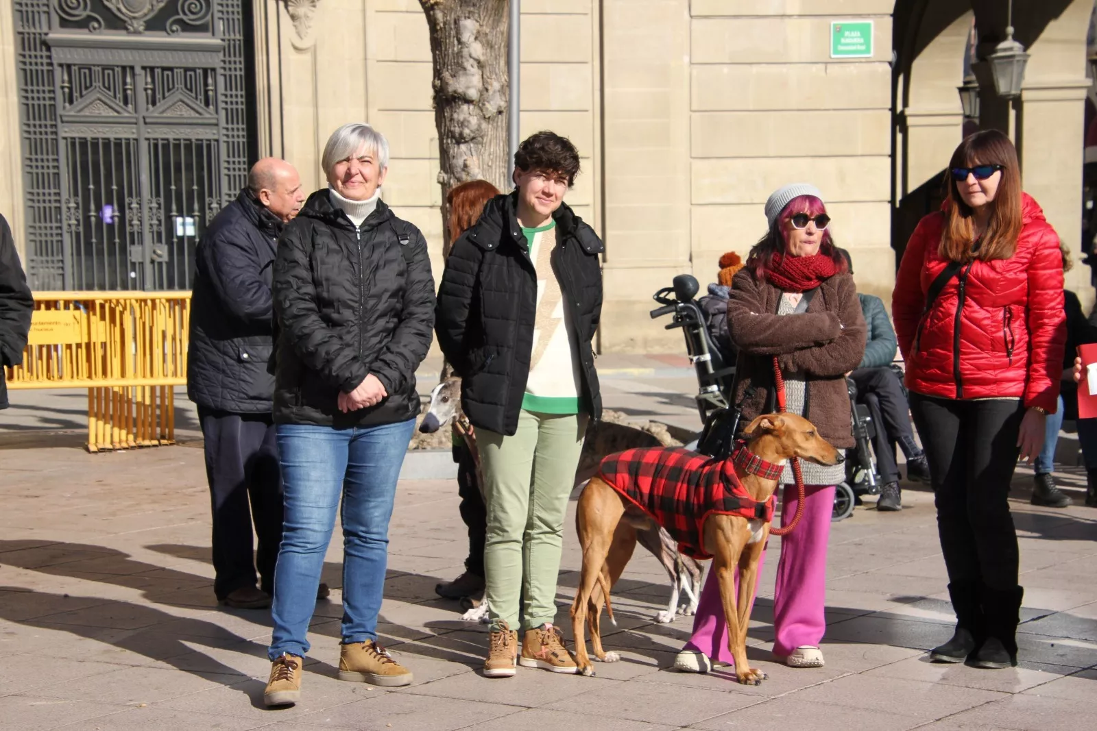 Concentración en Huesca de No a la Caza. Foto Carlos Neofato