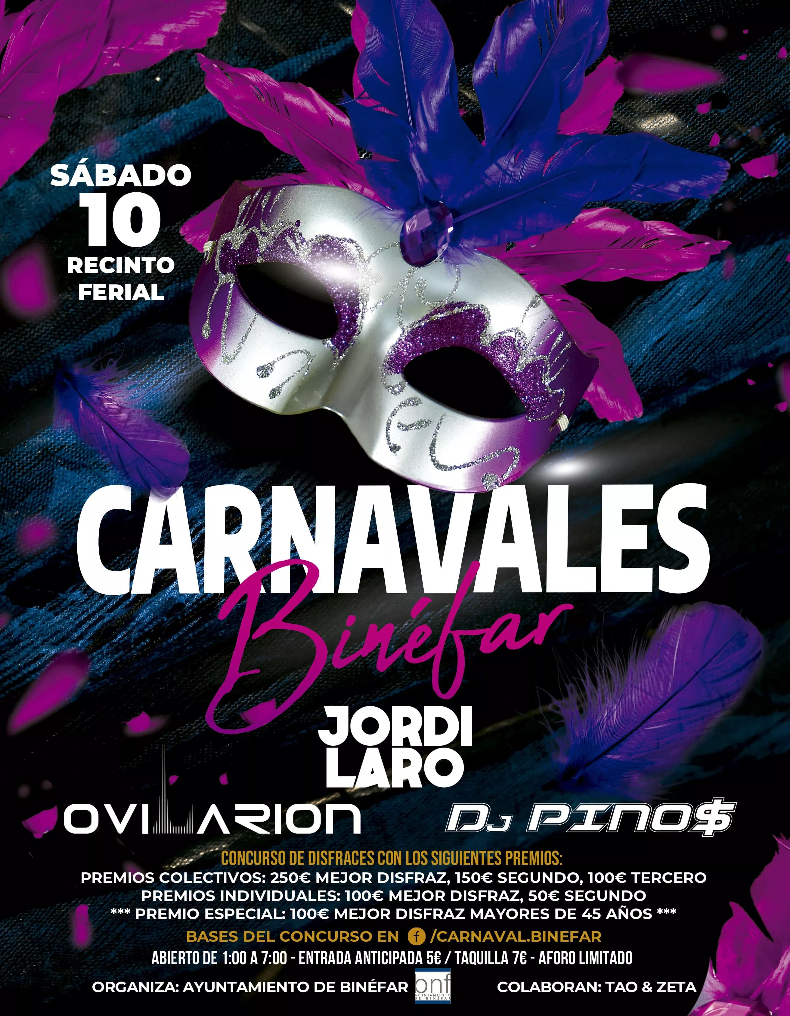 Cartel del Carnaval de Binéfar