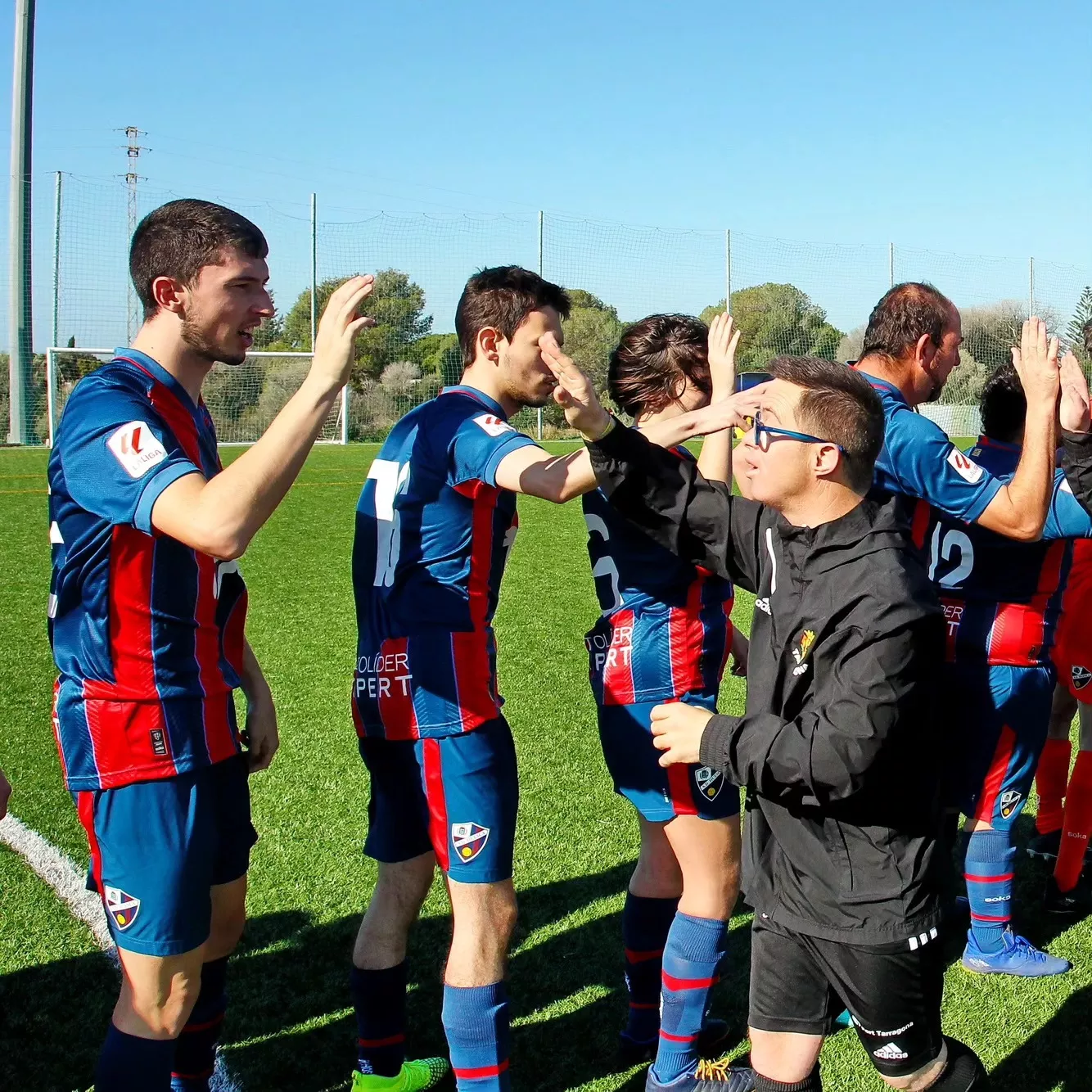Jugadores del Huesca.