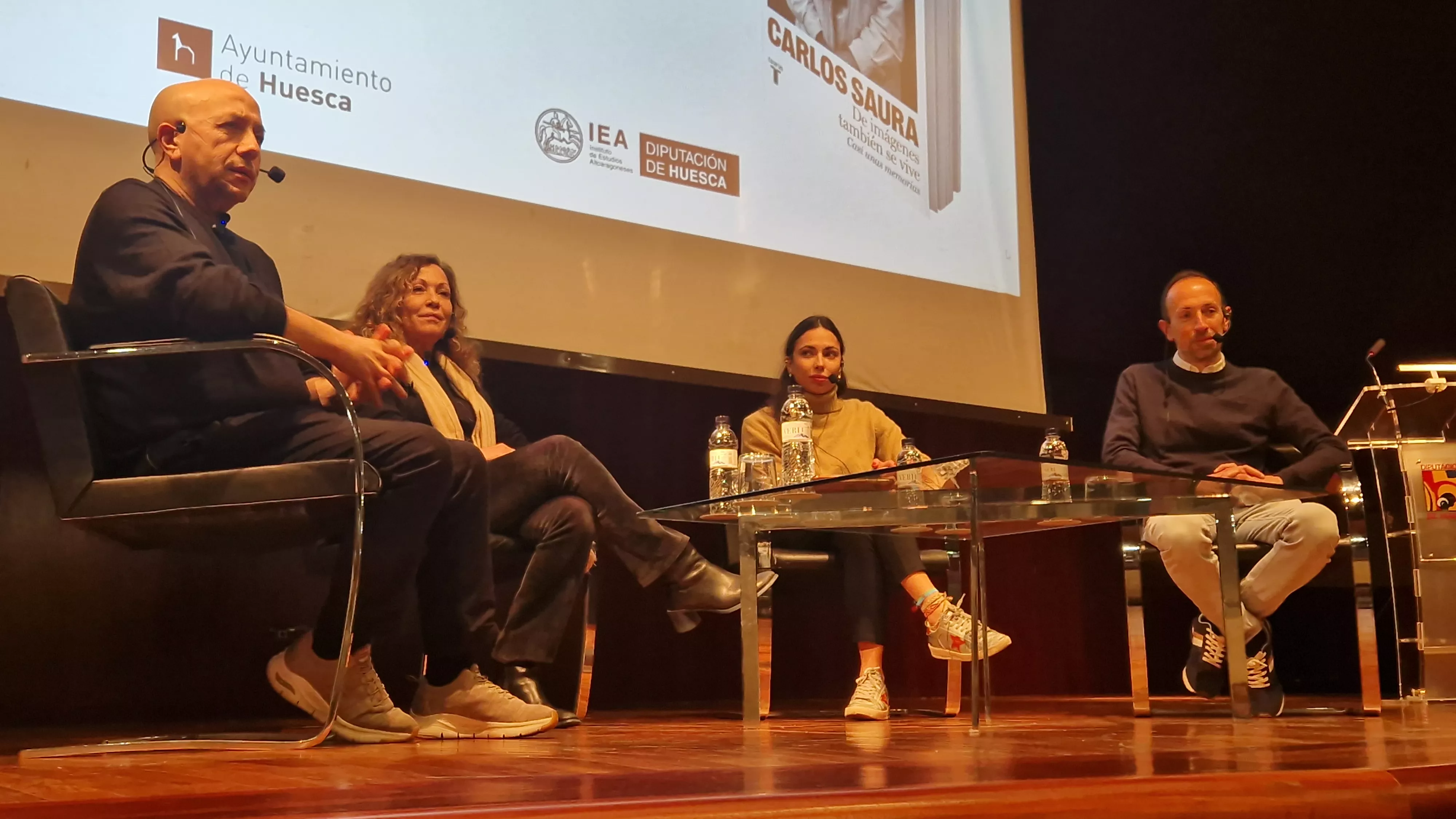 Luis Alegre, Lali Ramón, Anna Saura y Jorge Puértolas. Foto Myriam Martínez
