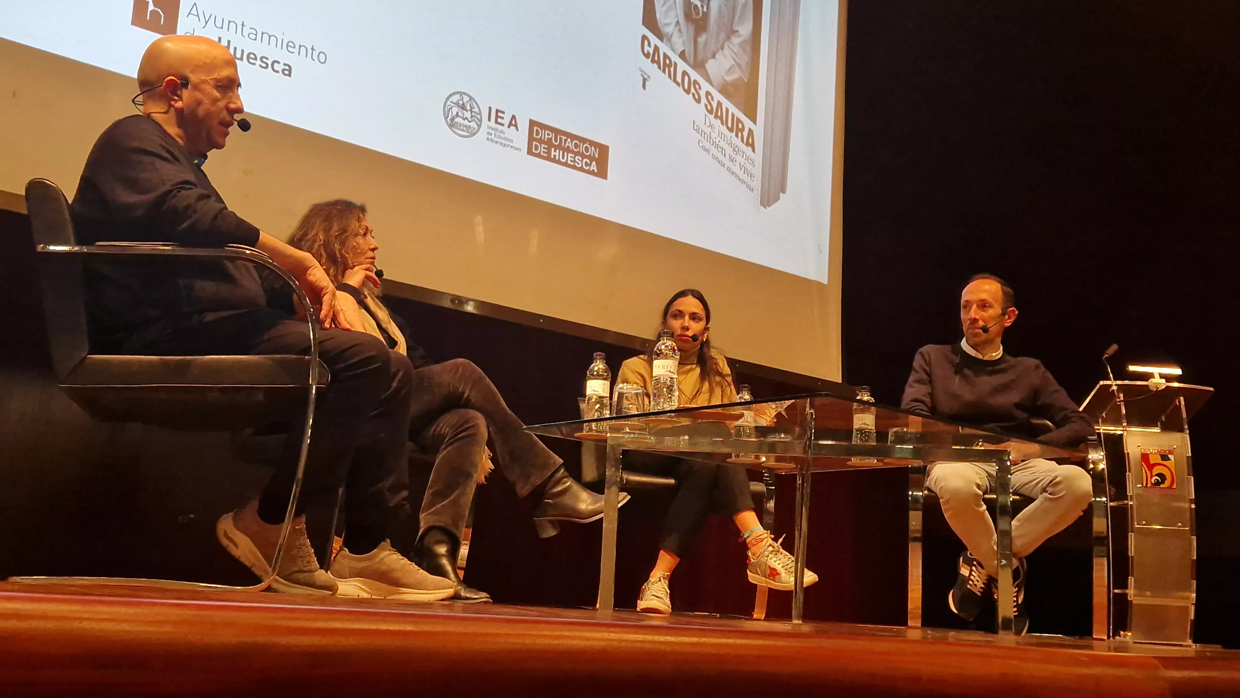 Luis Alegre, Lali Ramón, Anna Saura y Jorge Puértolas. Foto Myriam Martínez