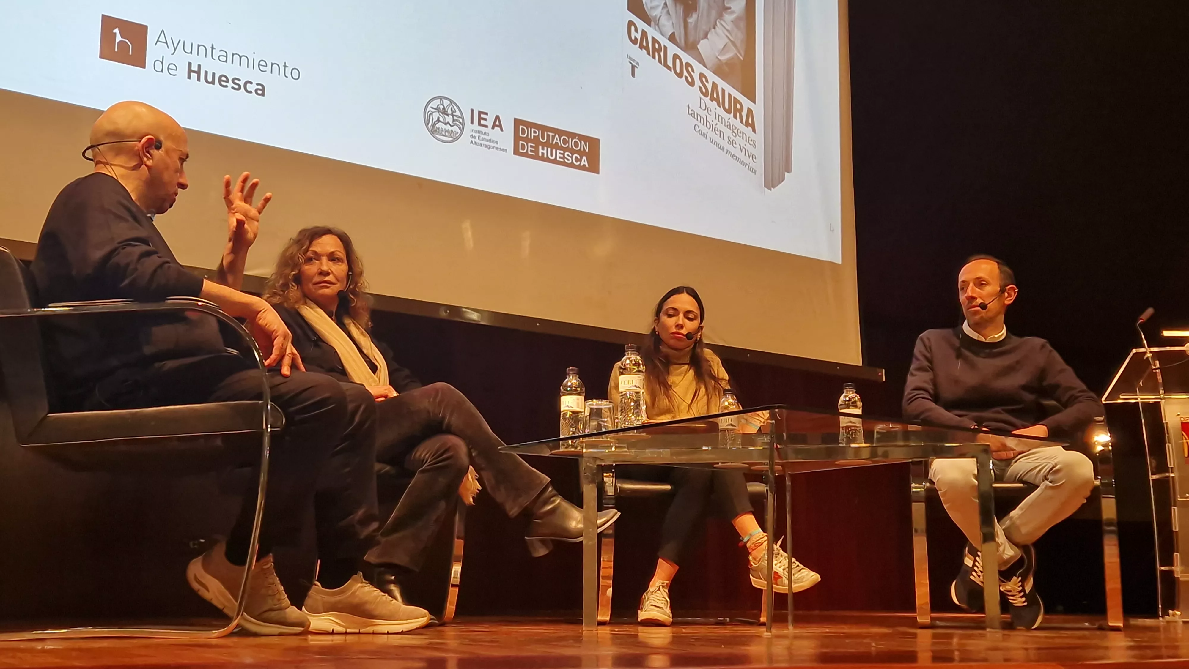 Luis Alegre, Lali Ramón, Anna Saura y Jorge Puértolas. Foto Myriam Martínez