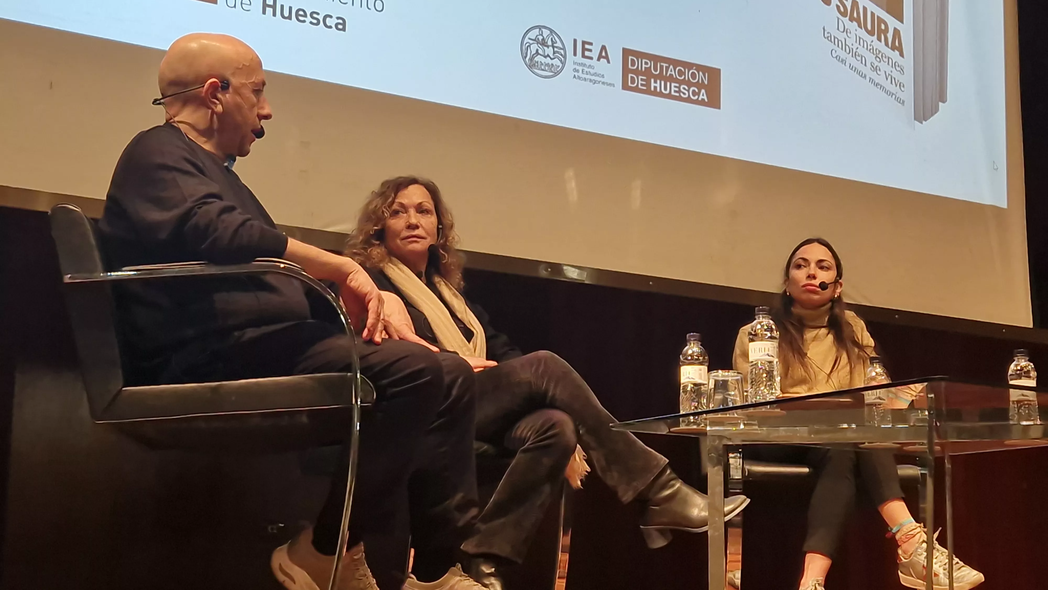Luis Alegre, Lali Ramón, Anna Saura y Jorge Puértolas. Foto Myriam Martínez