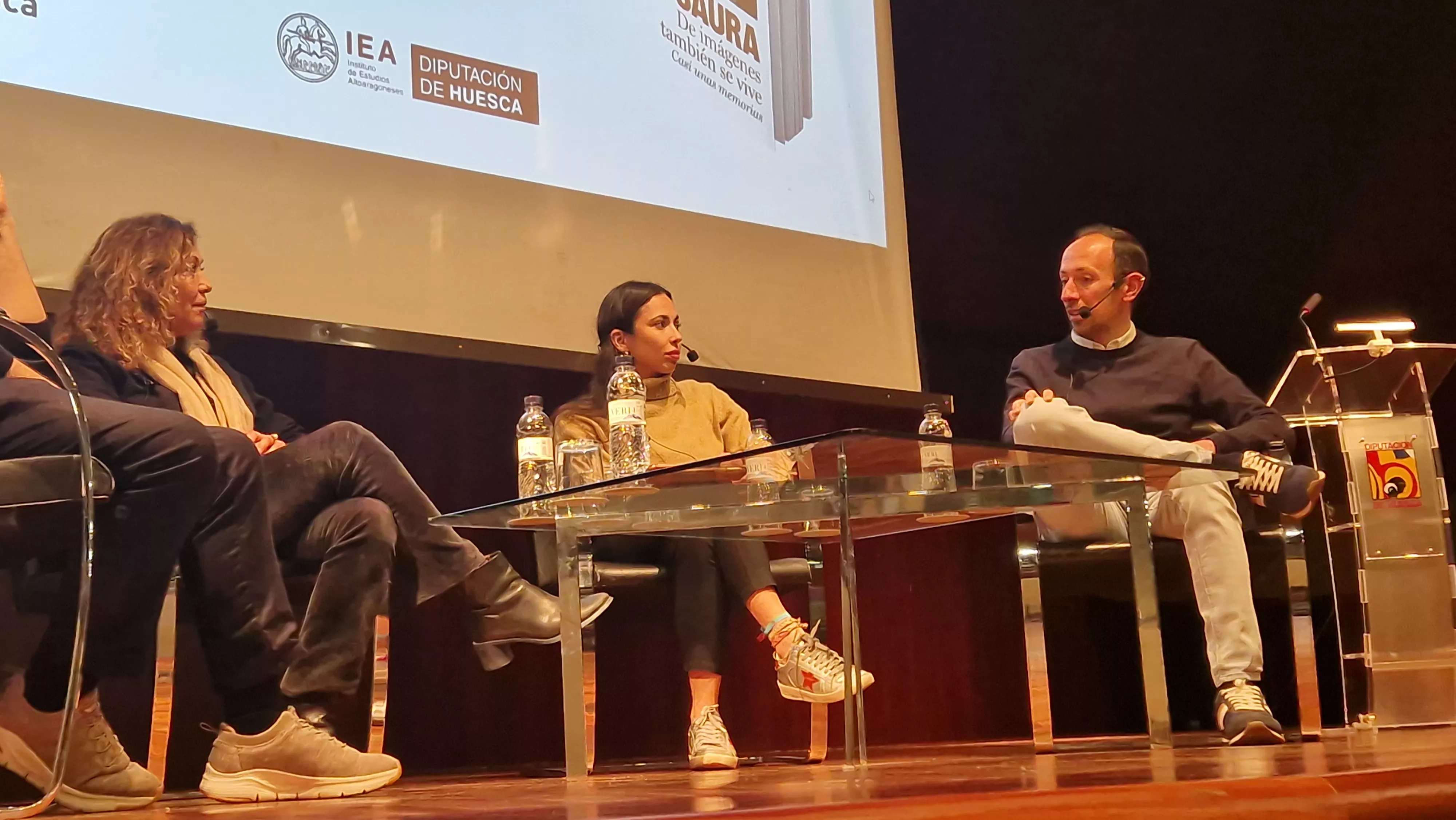 Luis Alegre, Lali Ramón, Anna Saura y Jorge Puértolas. Foto Myriam Martínez