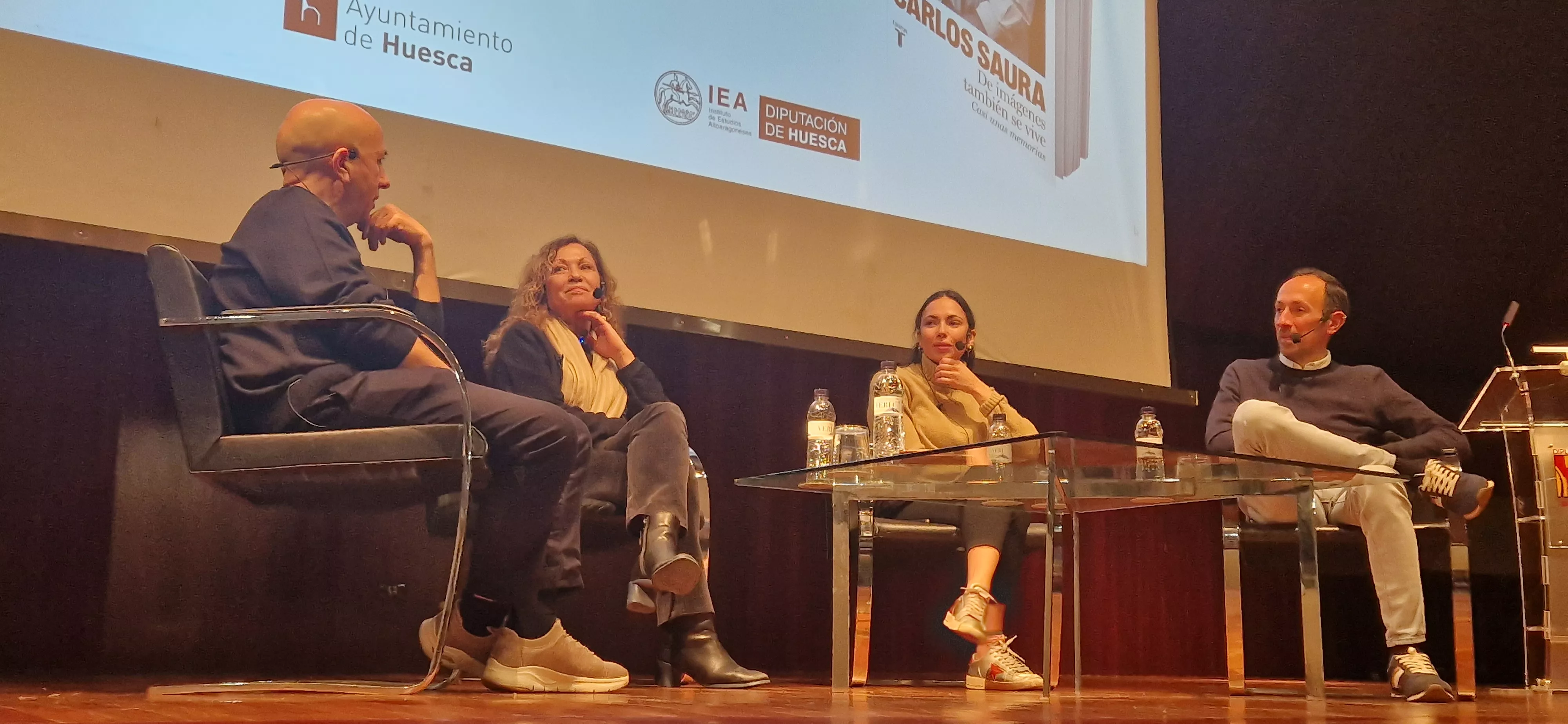 Luis Alegre, Lali Ramón, Anna Saura y Jorge Puértolas. Foto Myriam Martínez