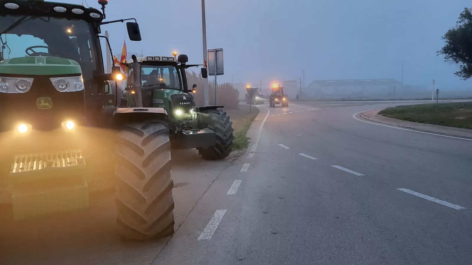 Tractorada en Huesca