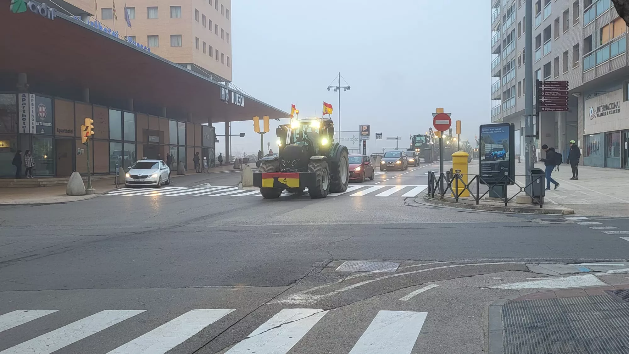 Tractorada en Huesca