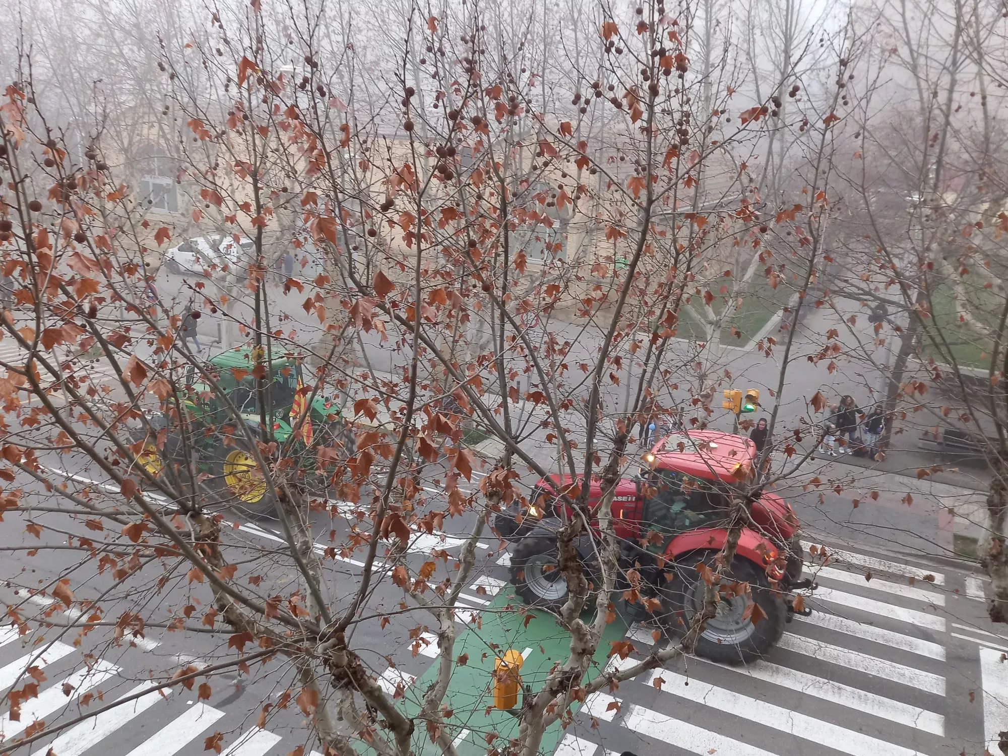 Tractorada en Huesca