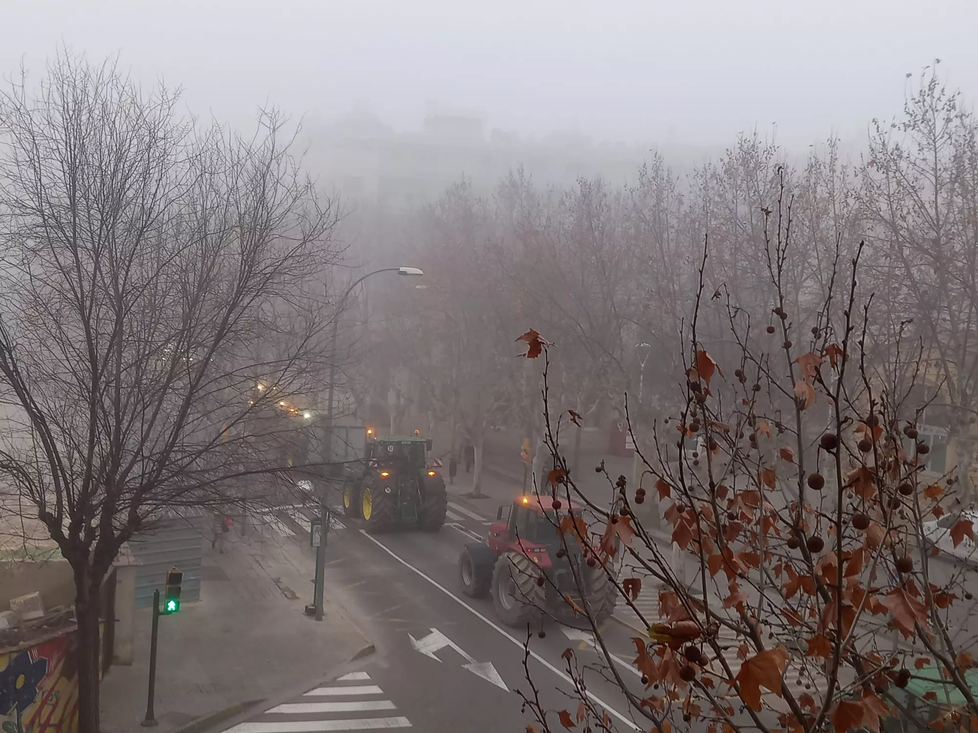 Tractorada en Huesca
