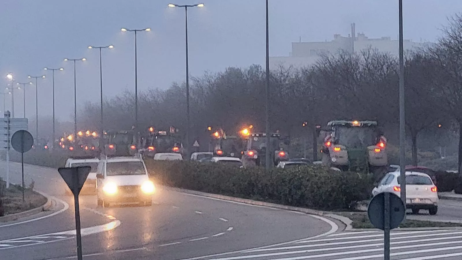 Tractorada en Huesca