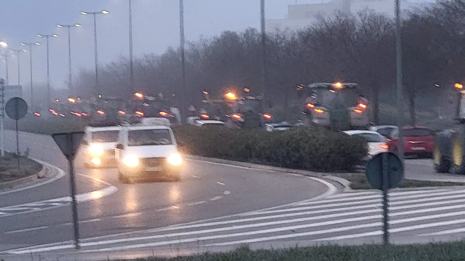 Tractorada en Huesca