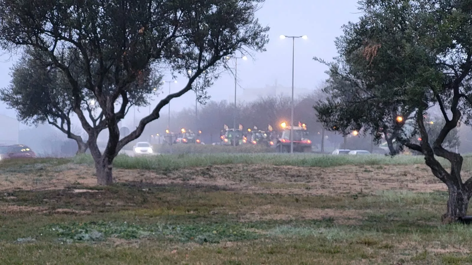 Tractorada en Huesca
