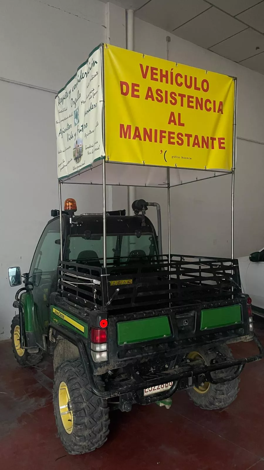 Tractorada en Huesca