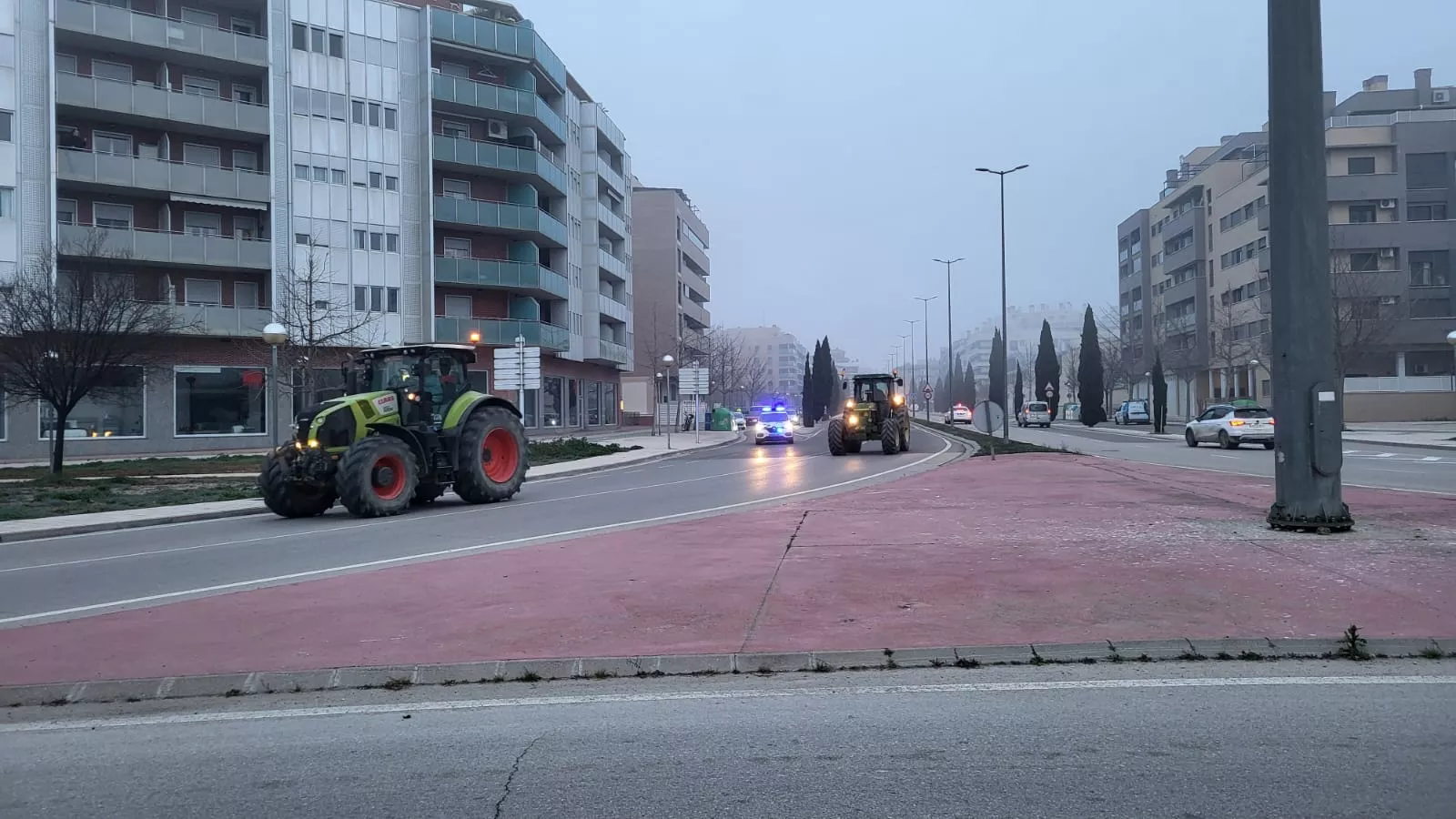 Tractorada en Huesca