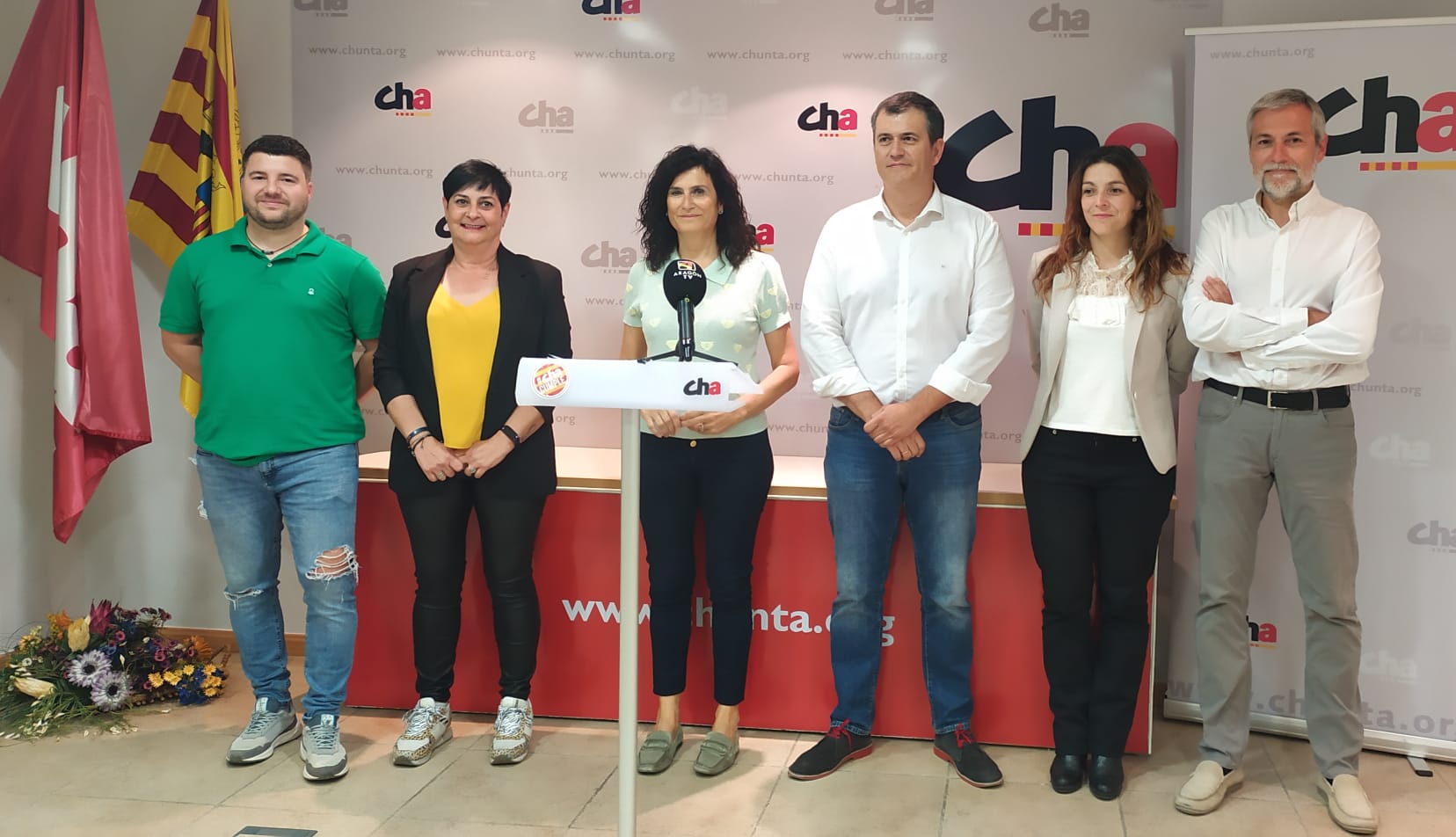 Ivan Tella, Sonia Alastruey, Isabel Lasobras, Joaquín Palacín, Laura Climente y José Ramón Ceresuela 