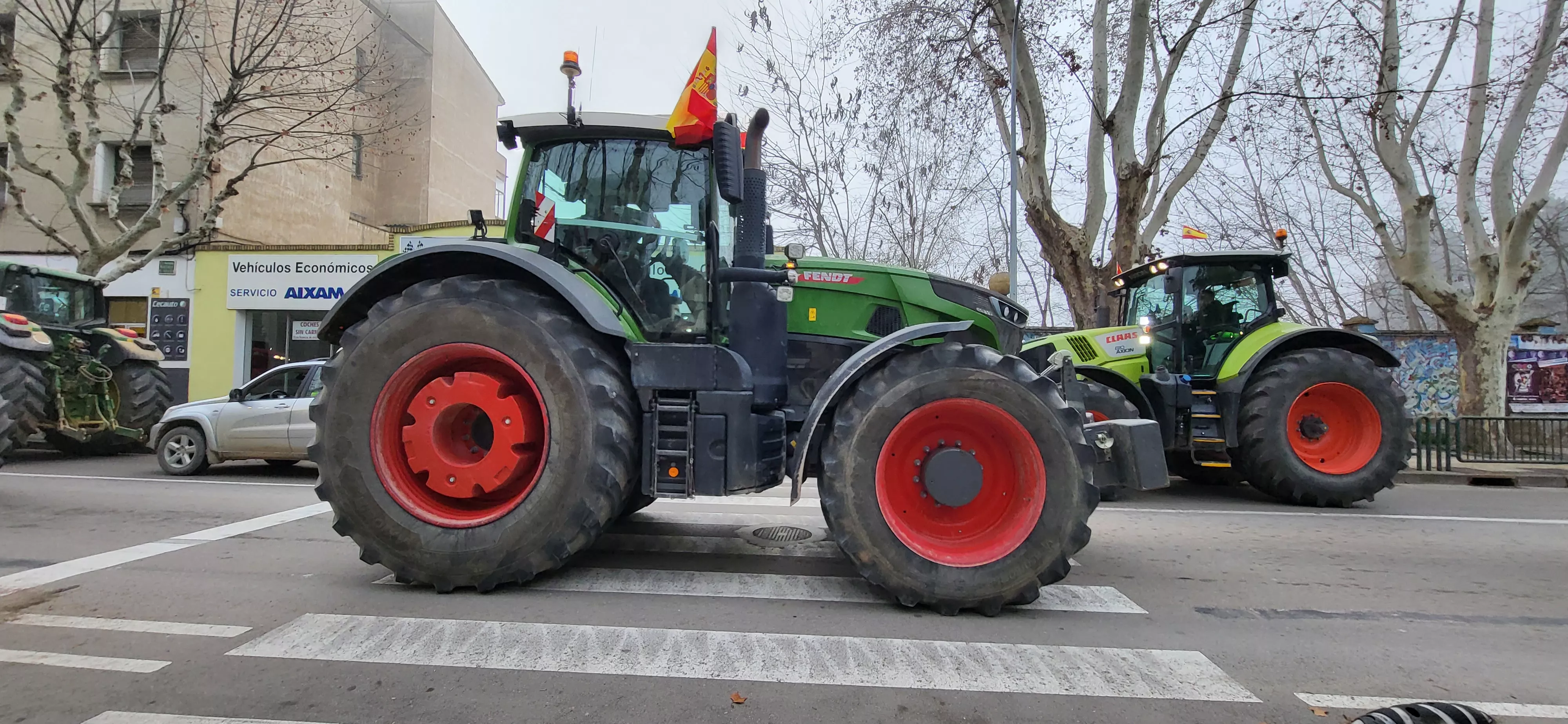 Tractorada en Huesca