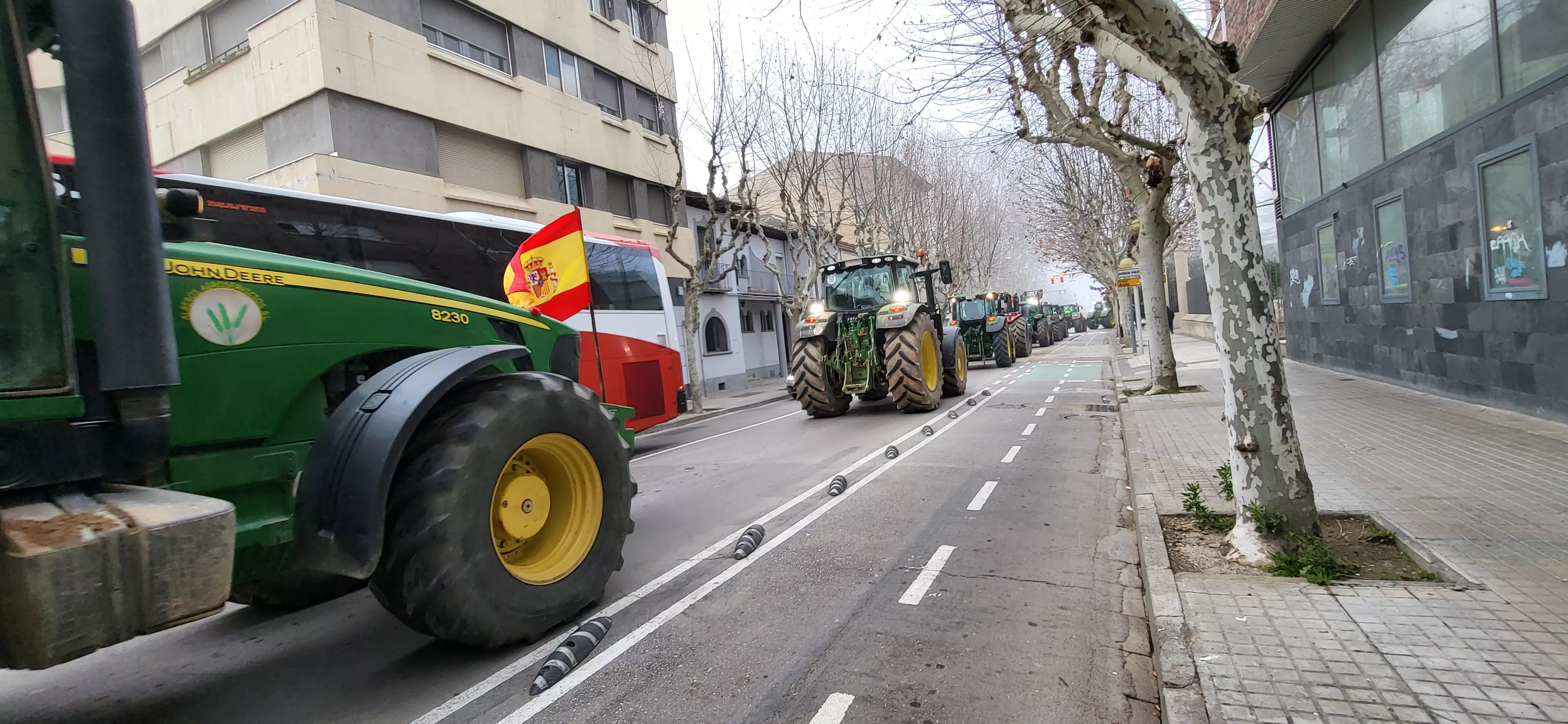 Tractorada en Huesca