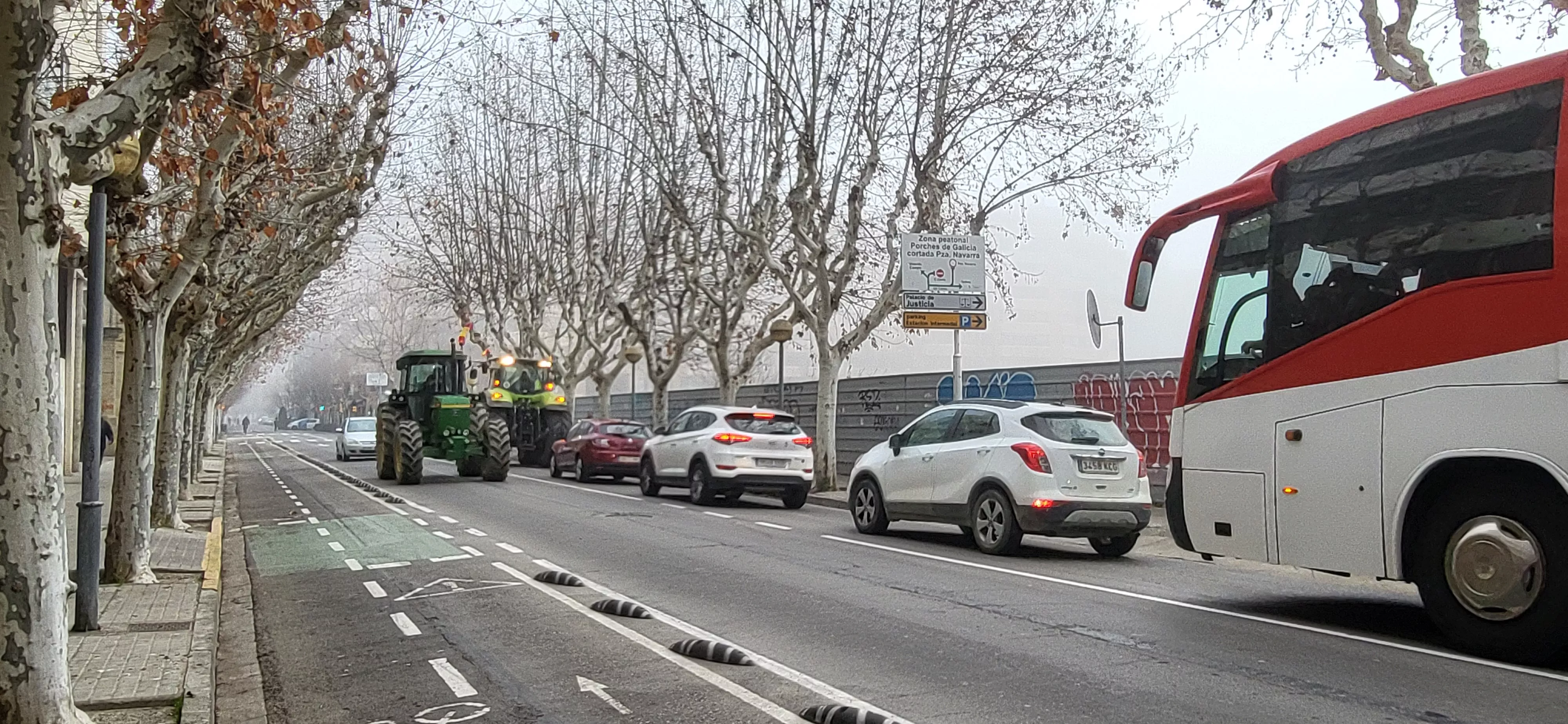 Tractorada en Huesca