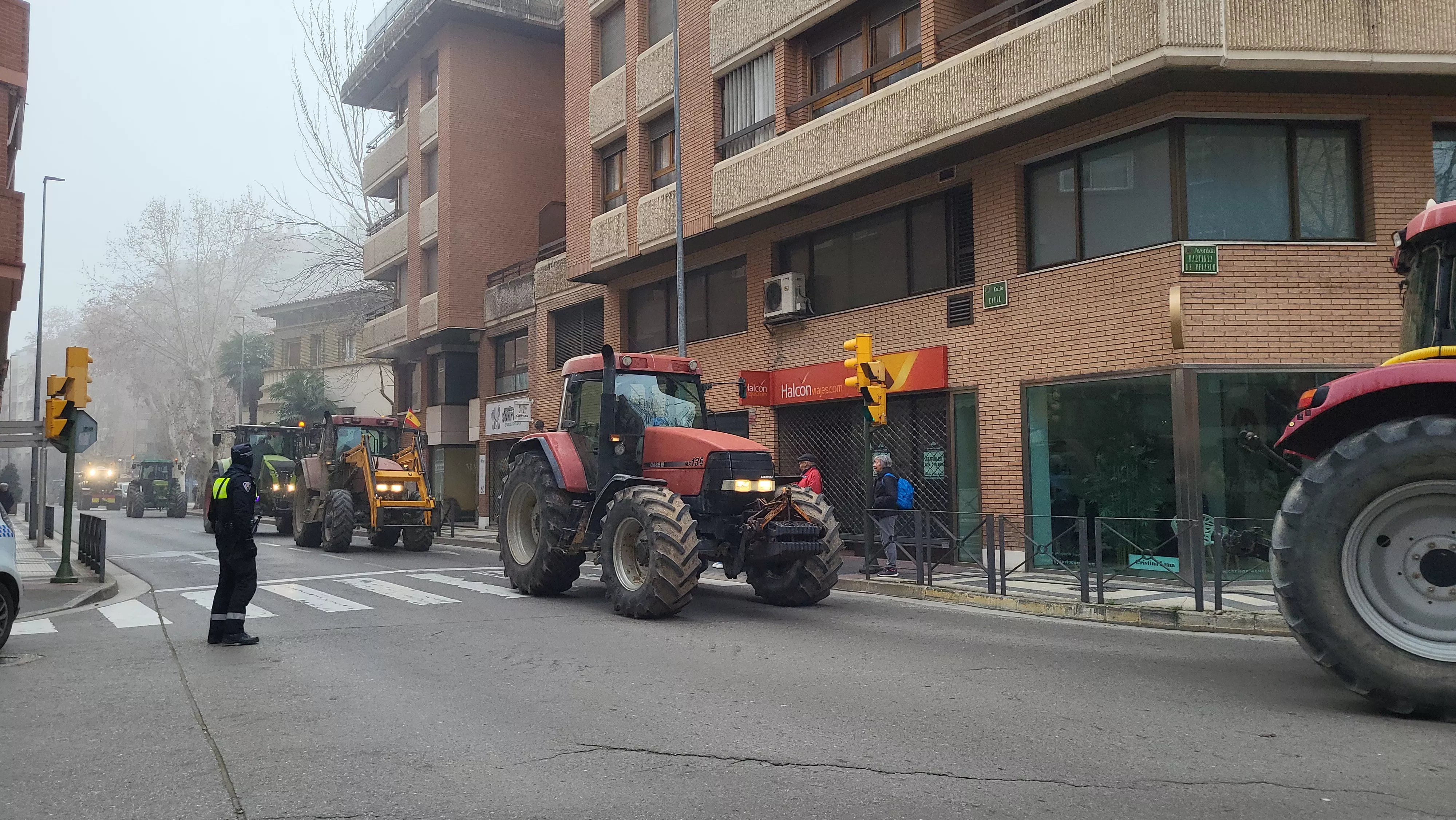 Tractorada en Huesca