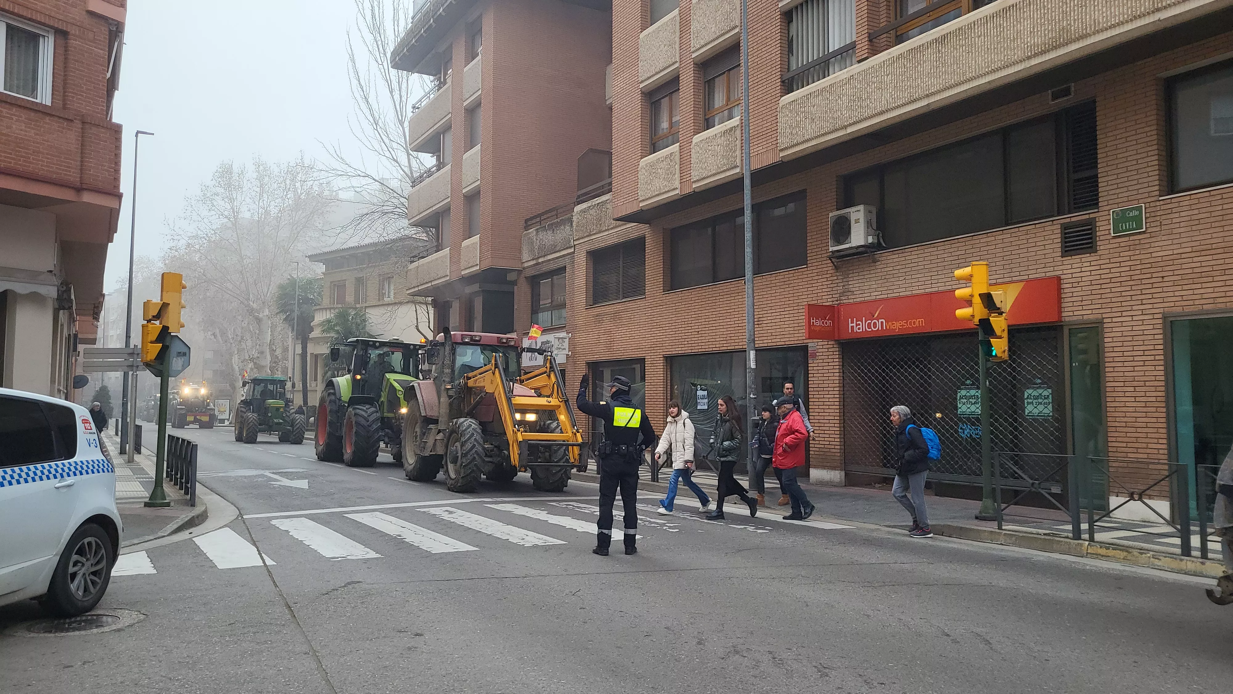 Tractorada en Huesca