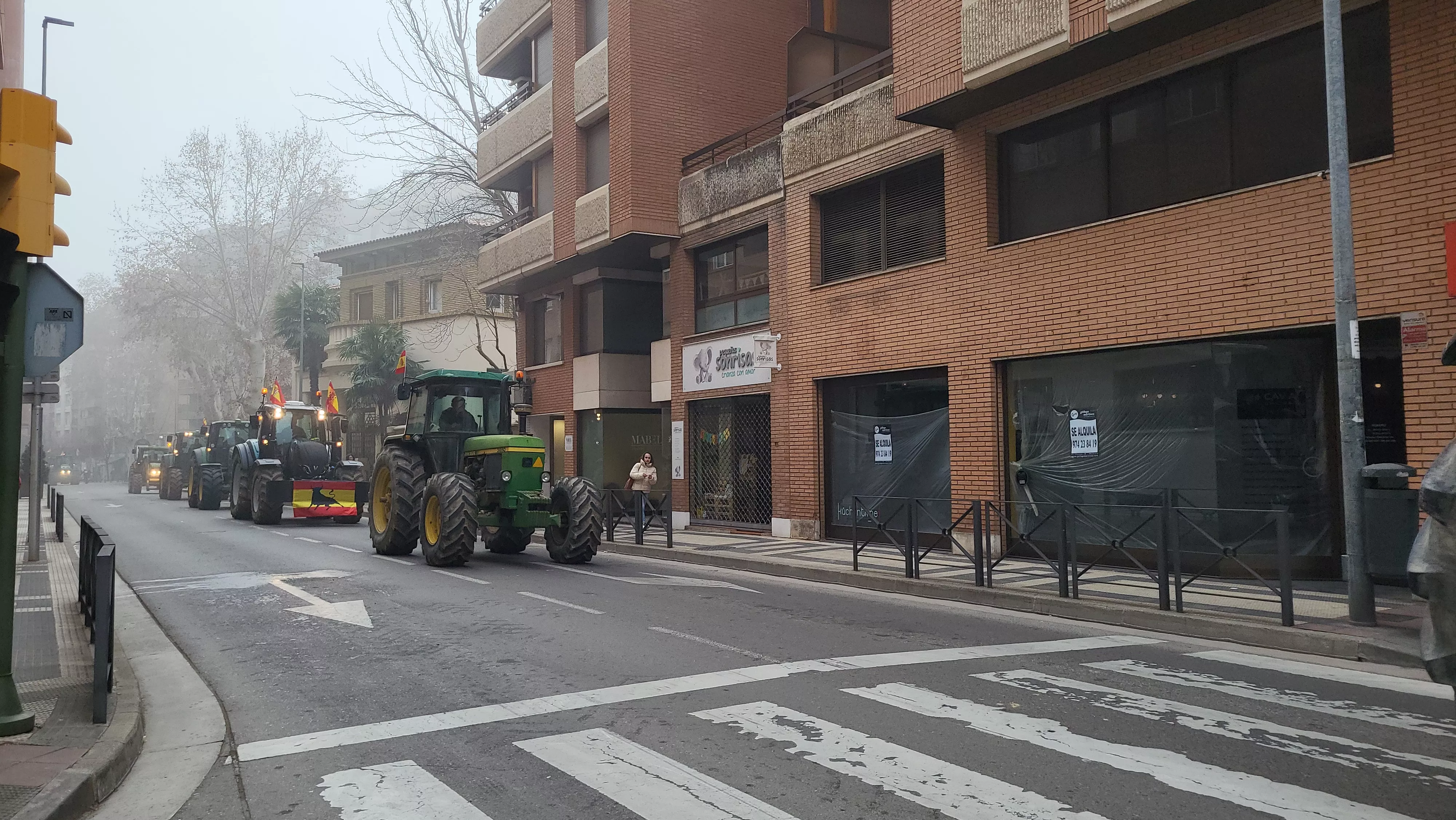 Los tractores forman parte del paisaje de las ciudades estos días. La organización de este 8-F no contará con Asaja de forma activa