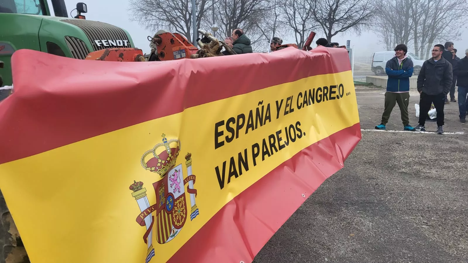 Impresionante tractorada en Huesca