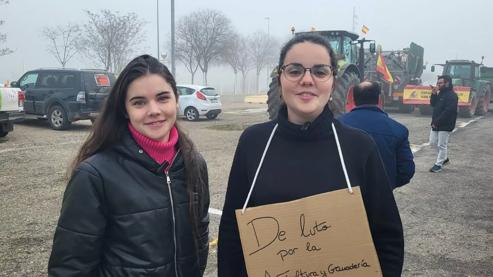Impresionante tractorada en Huesca