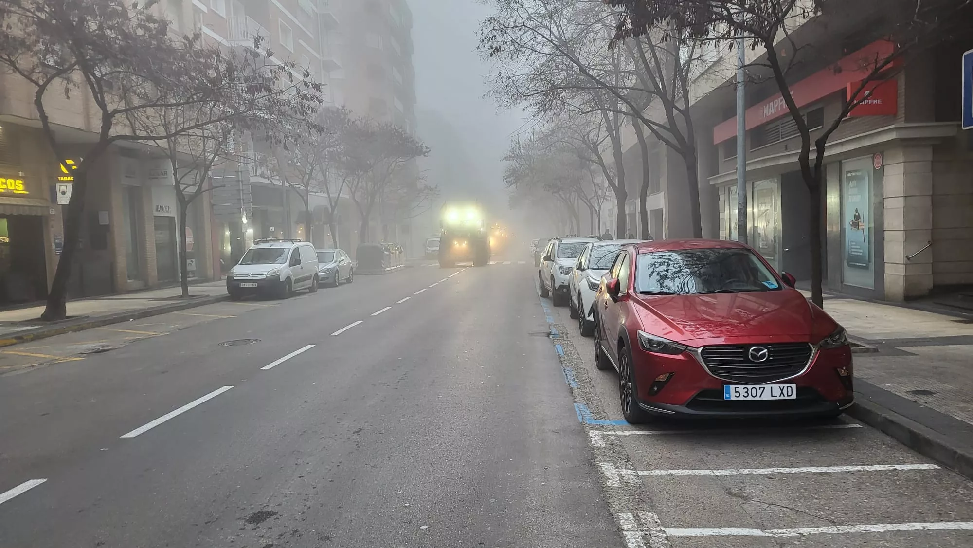 Impresionante tractorada en Huesca