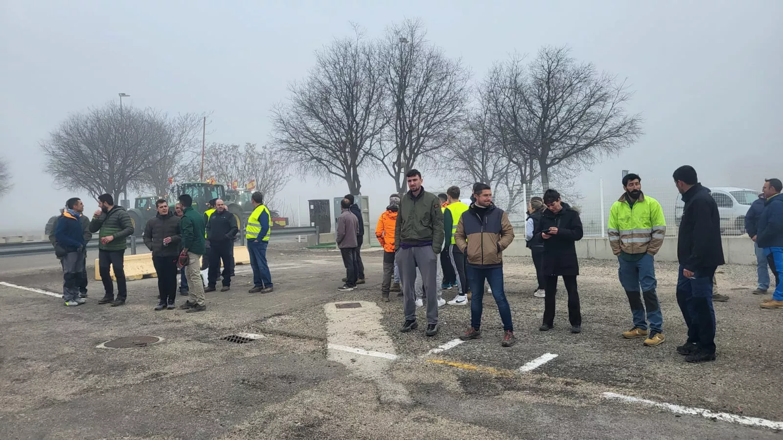Impresionante tractorada en Huesca